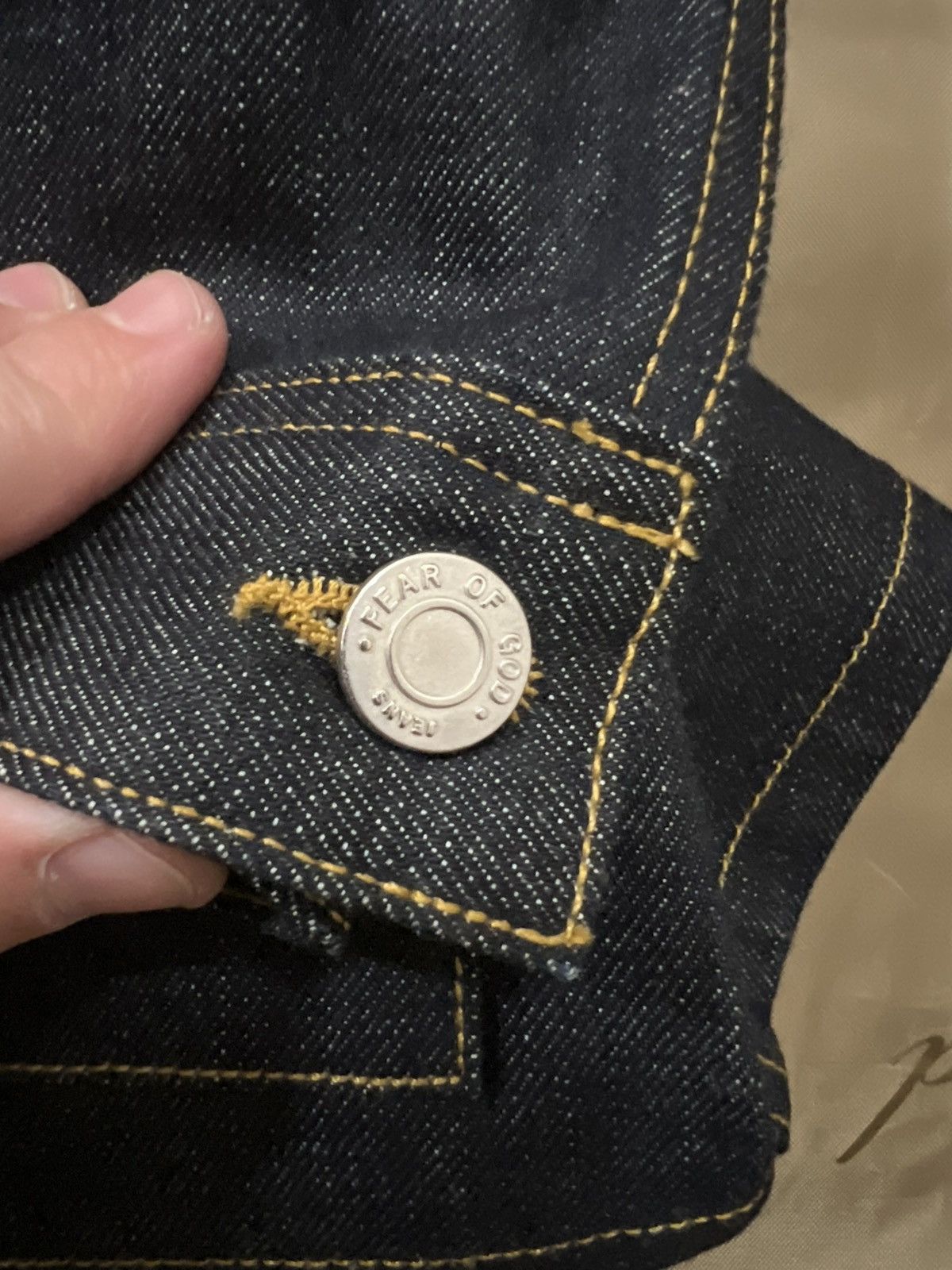 Fear of God Fear of God Raw Selvedge Denim Long Jacket Raw Indigo size S Size US S / EU 44-46 / 1 - 9 Thumbnail