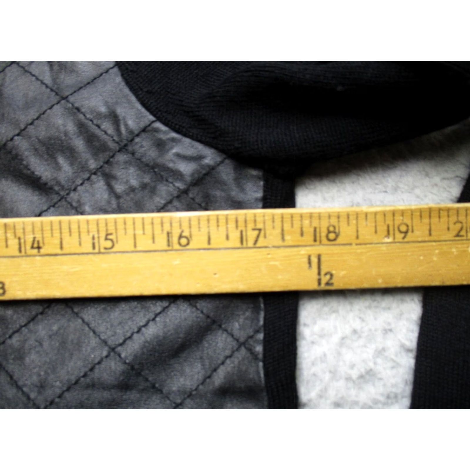 Sandro Sandro Womens Cardigan Sweater Small Black Merino Wool Leather Front Quilted Size XS / US 0-2 / IT 36-38 - 7 Thumbnail