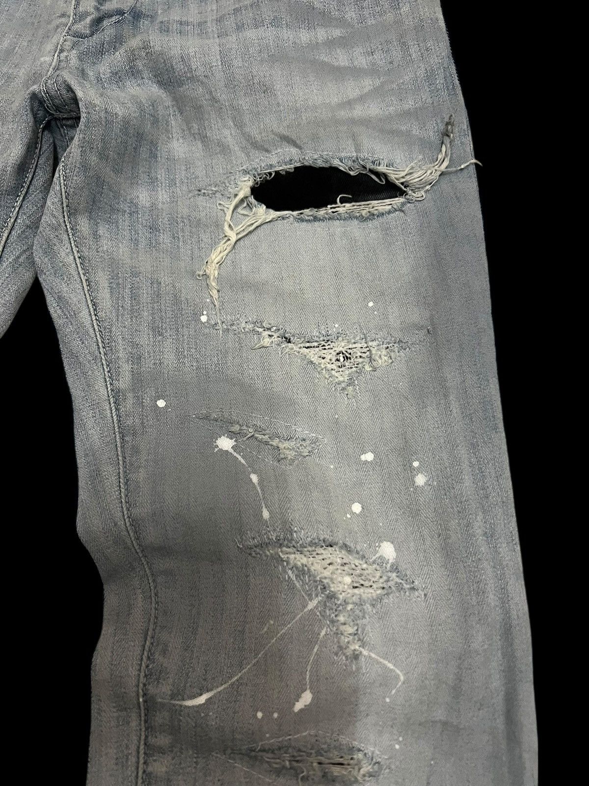 Japanese Brand Vintage Semantic Designs Hickory Distressed Jean Size US 31 - 4 Thumbnail