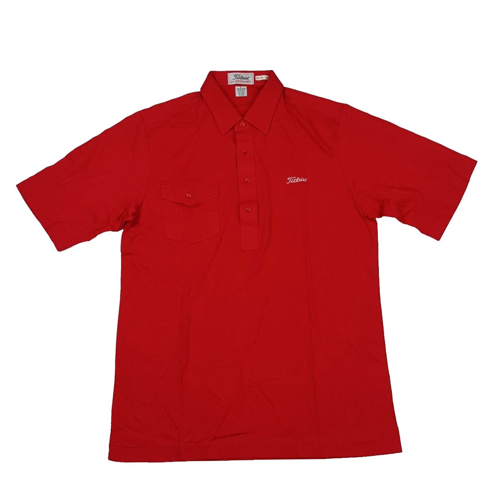 Titleist VINTAGE Titleist Golf Red Pocket Polo Shirt Collared Short Sleeve Large Mens Retro 90s Casual PGA Athletic Japan Size US L / EU 52-54 / 3 - 2 Thumbnail