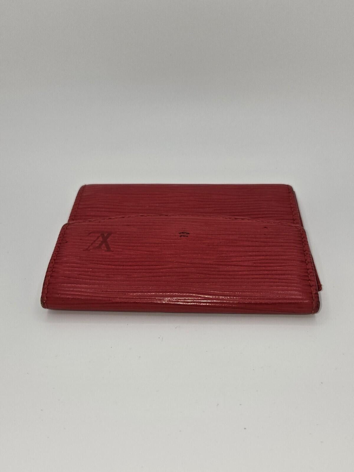 Louis Vuitton Louis Vuitton Epi Leather Castilian Red Wallet Spain M63587 Size ONE SIZE - 4 Thumbnail