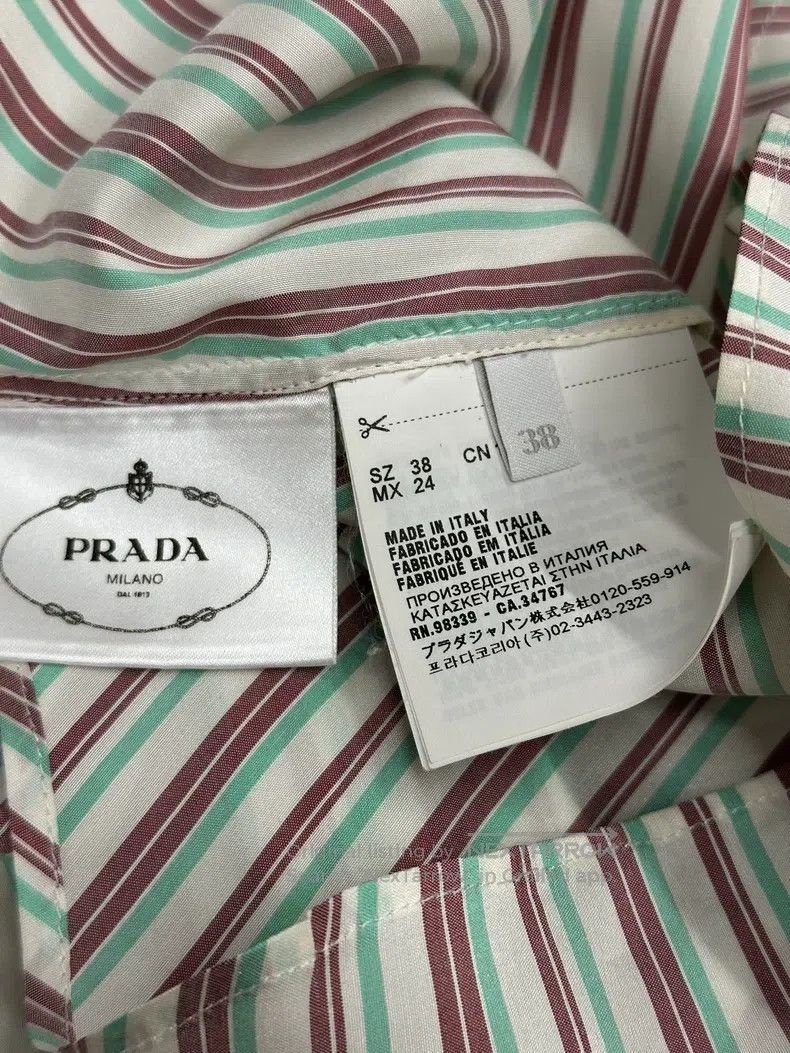 Prada Prada Short sleeves with striped laces Size XS / US 0-2 / IT 36-38 - 5 Thumbnail