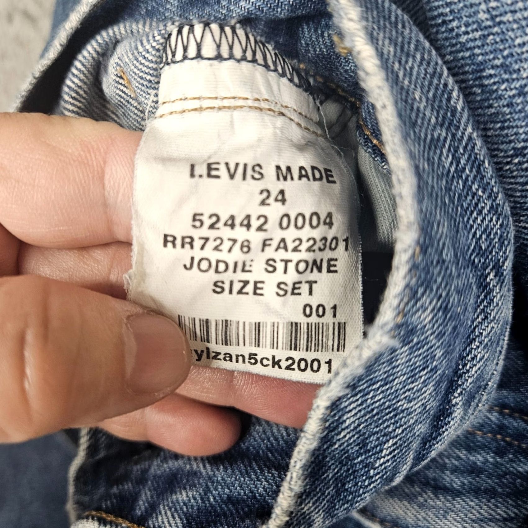 Levi's Levi's Made & Crafted Light-wash THE CRUSH TAPER Stone Distressed Jeans Sz 24 Size 42" / US 20 - 4 Thumbnail