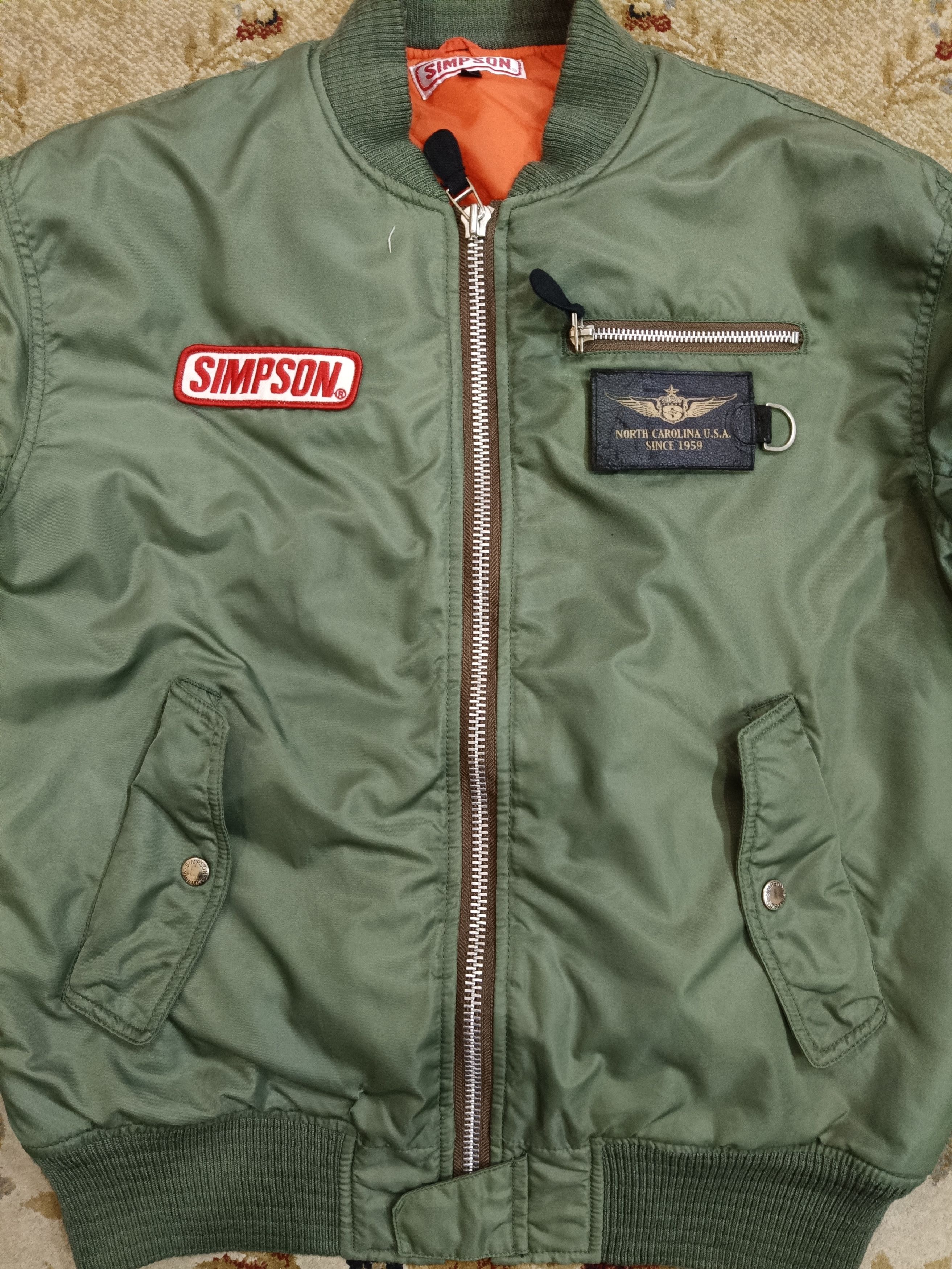 The Simpsons Simpson North Carolina Bomber Jacket Size US L / EU 52-54 / 3 - 2 Thumbnail