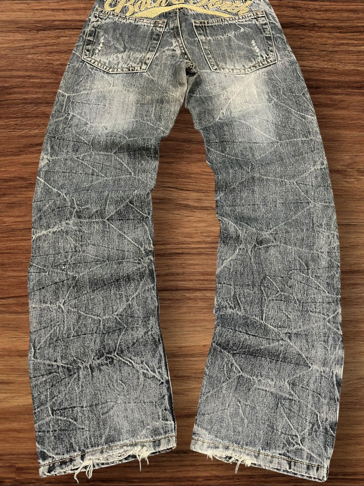 Japanese Brand × Le Grande Bleu (L.G.B.) Vintage Japanese Brand Back & Forth Embroidered Whisker Jean Size US 28 / EU 44 - 10 Thumbnail