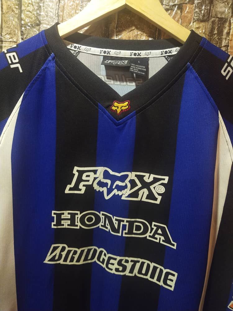 Fox Racing Vtg Fox racing honda valentinik Size US L / EU 52-54 / 3 - 4 Thumbnail