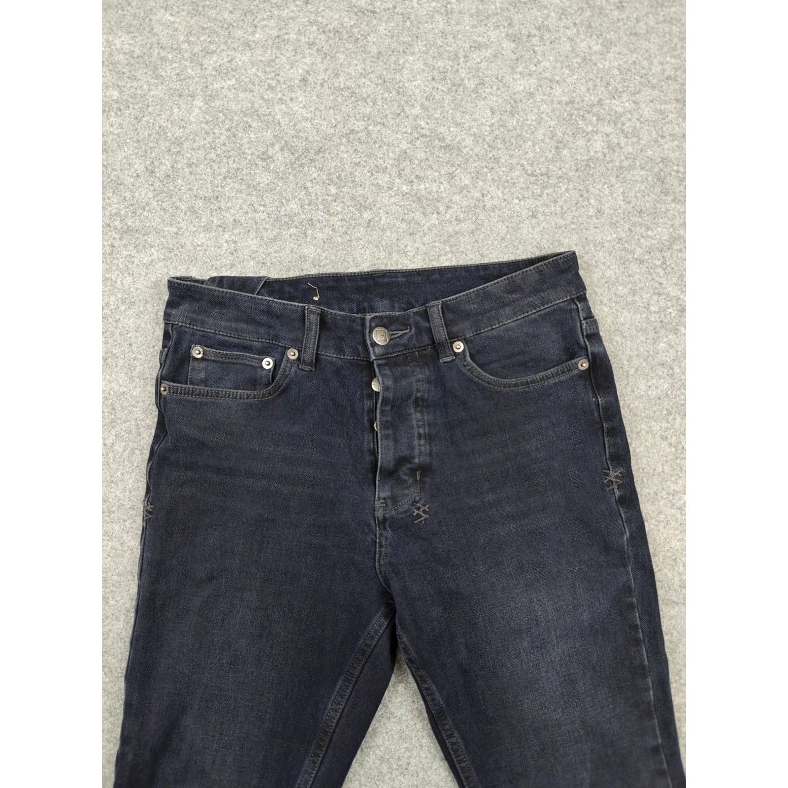 Ksubi Ksubi Jeans Womens 28 Blue Dark Wash Skinny Slim Stretch Denim Pants Distressed 5-Pocket Size 28" / US 6 / IT 42 - 2 Thumbnail