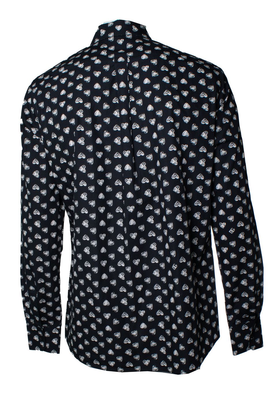 Dolce & Gabbana Dolce & Gabbana, Hart printed black shirt Size US XL / EU 56 / 4 - 2 Thumbnail