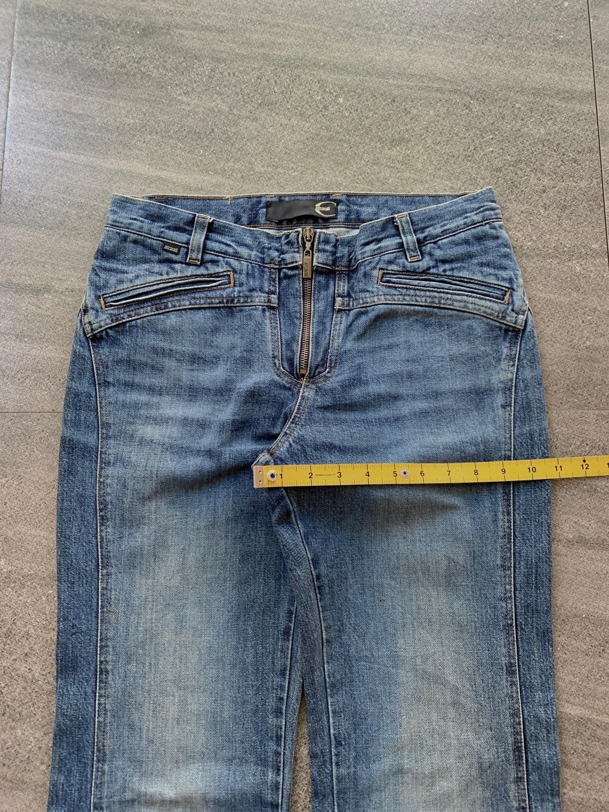 Roberto Cavalli FREE TAX! Just Cavalli Flared Denim Jeans Size US 28 / EU 44 - 19 Thumbnail