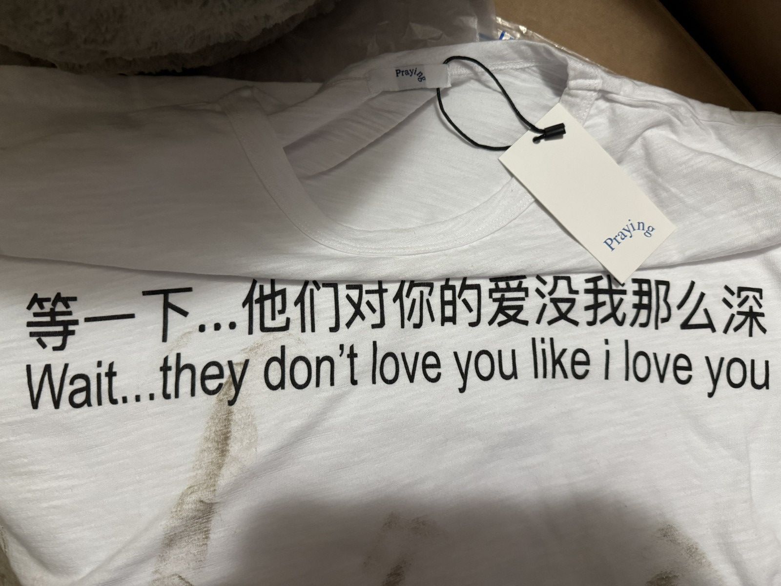 【Praying】25ss DIRTY MAPS TEE Praying - Dirty Maps T-shirt | HBX - Globally Curated
