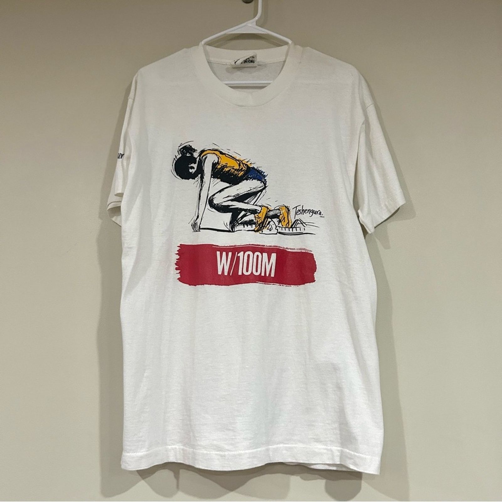 Other Vintage 1988 Women’s 100 Meter Dash Race Shirt Size XL / US 12-14 / IT 48-50 - 1 Thumbnail