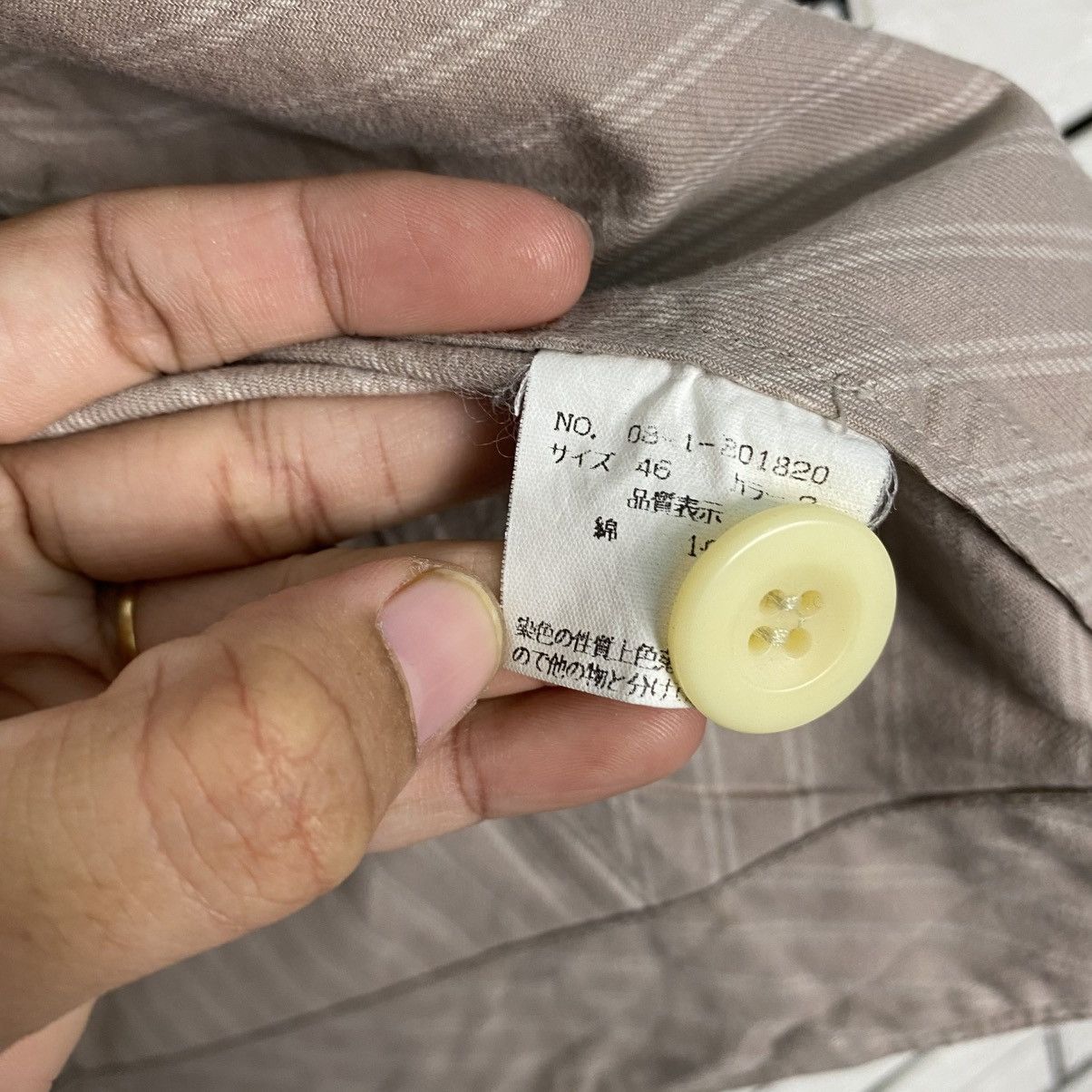 Issey Miyake 📌Vintage Hickory Chore Work Jacket Nicole Club For Men Size US M / EU 48-50 / 2 - 19 Thumbnail