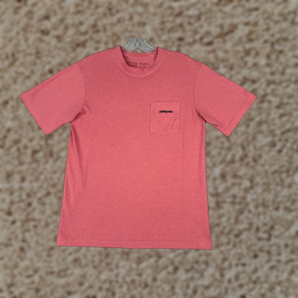 Patagonia Patagonia Shirt Mens XS Pink Short Sleeve Crew Cotton Blend Pocket Logo Size US XS / EU 42 / 0 - 1 Thumbnail