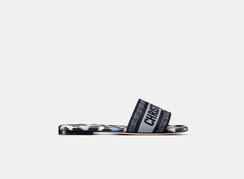 Dior o1w1db10625 KCQ209 Dway Slides in Deep Ocean Blue Size US 7 / IT 37 - 1 Thumbnail