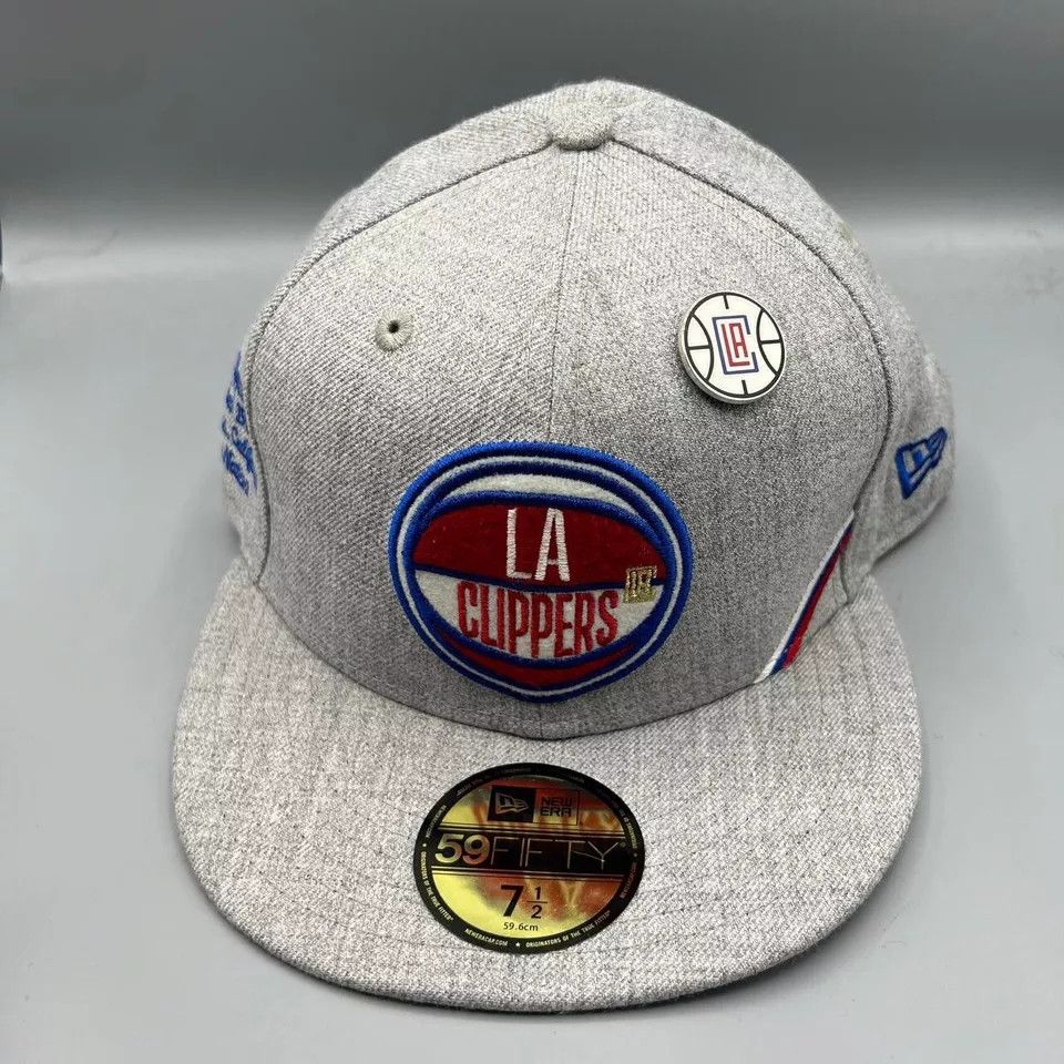 New Era Los Angeles LA Clippers Hat Men 7 1/2 Fitted New with Pin Size ONE SIZE - 3 Thumbnail