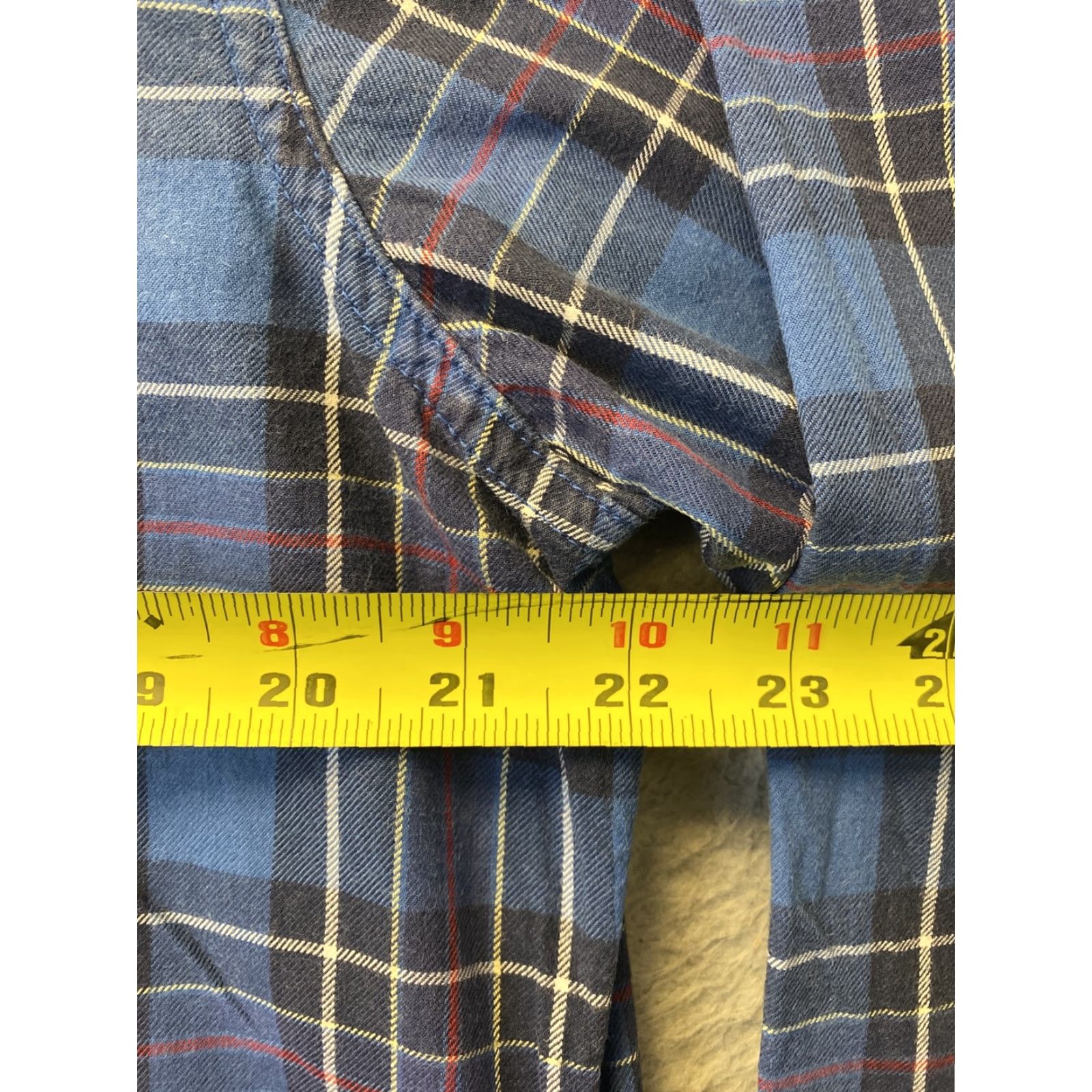 American Eagle Outfitters American Eagle Outfitters Button-Up Shirt Men's L Long Sleeve Blue Plaid Logo Shirt Size US L / EU 52-54 / 3 - 6 Thumbnail