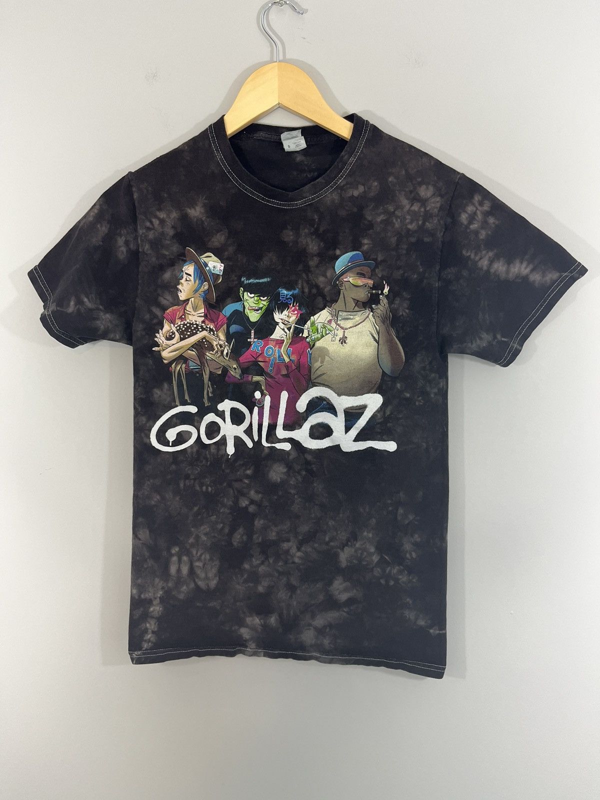 GORILLAZ Tye Dye Y2K Band Tee