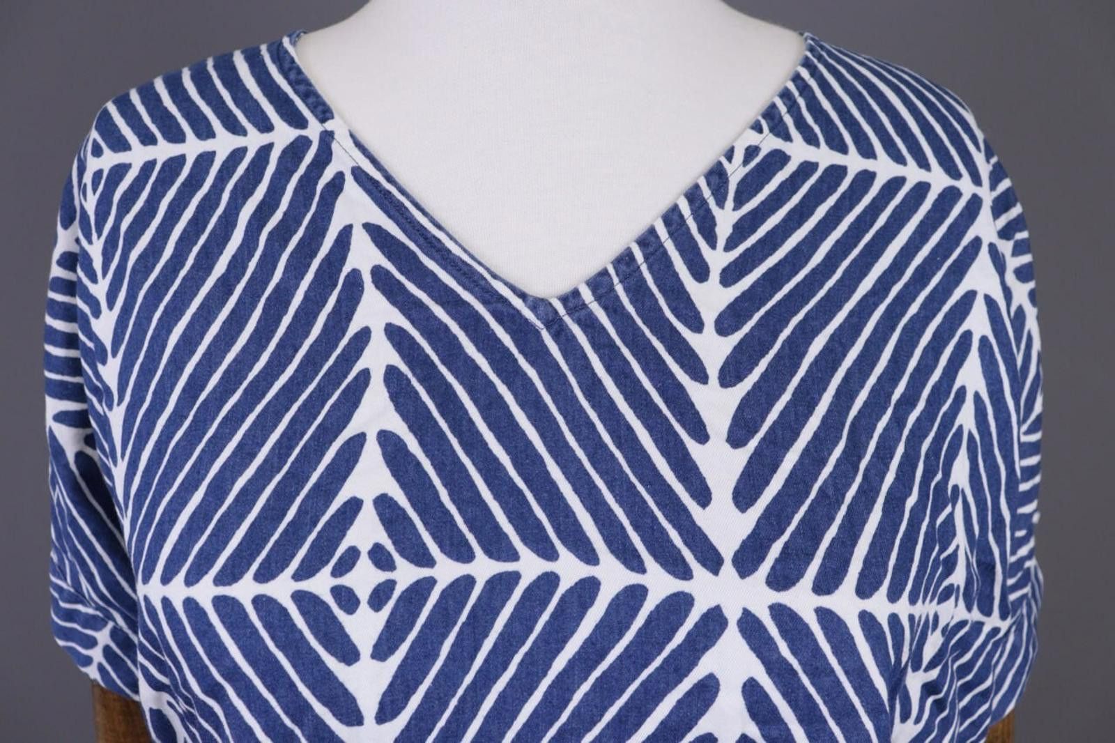 Marimekko Marimekko Blue Striped Lagnelook Summer Blouse Shirt Size XS Size XS / US 0-2 / IT 36-38 - 2 Thumbnail