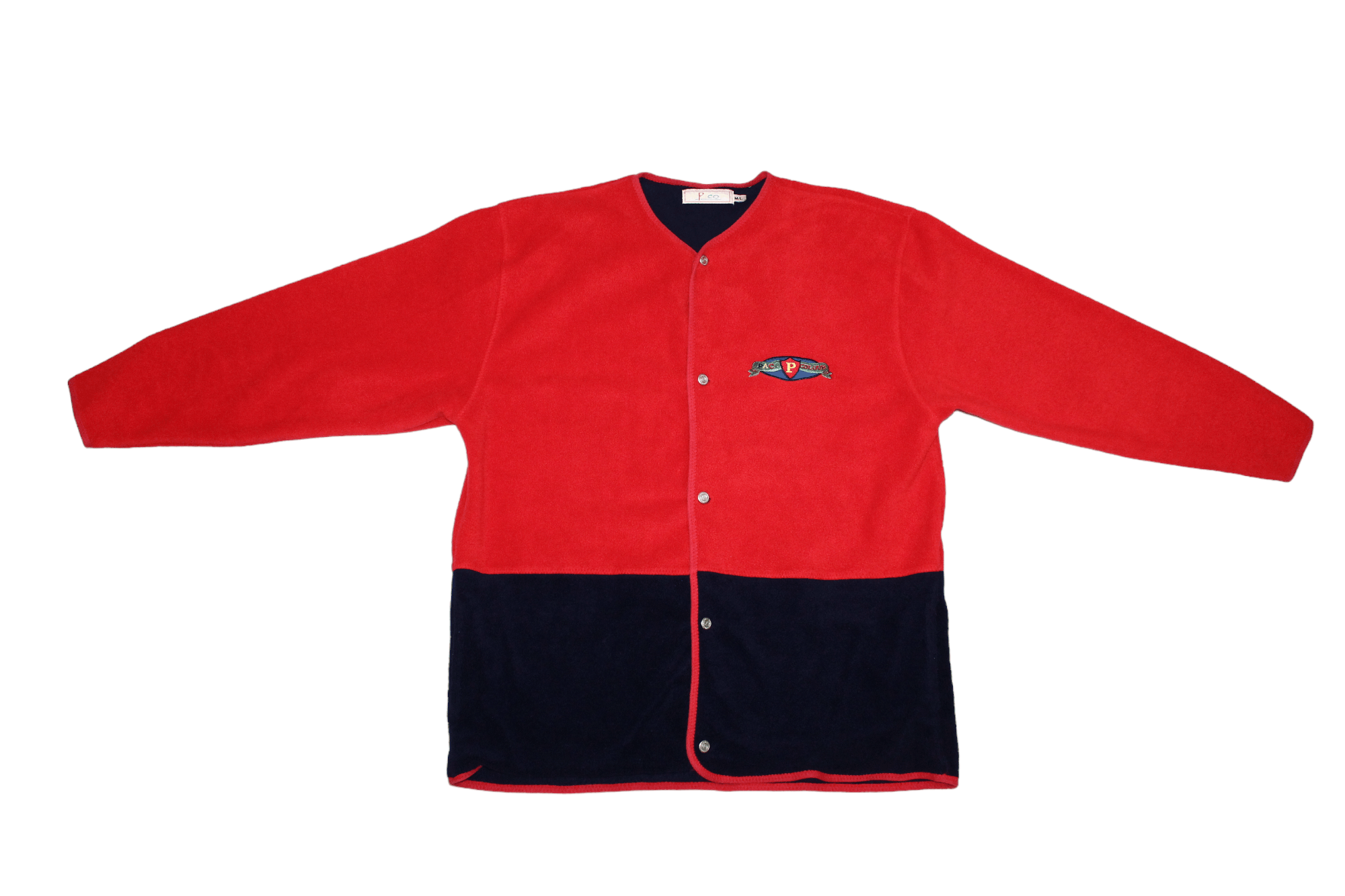Japanese Brand VTG PACO Jeans Y2K coloured polar fleece jacket Size US L / EU 52-54 / 3 - 2 Thumbnail