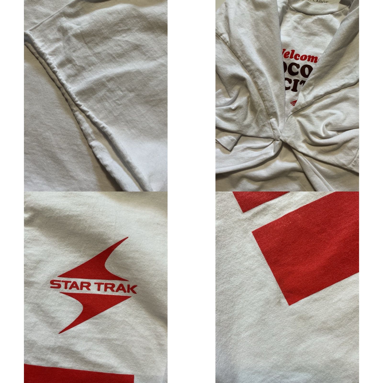 CHOCOOLATE VINTAGE Commonwealth Star Trak Welcome To Chocolate City White Graphic S/S T-Shirt 2XL Size US XXL / EU 58 / 5 - 8 Thumbnail
