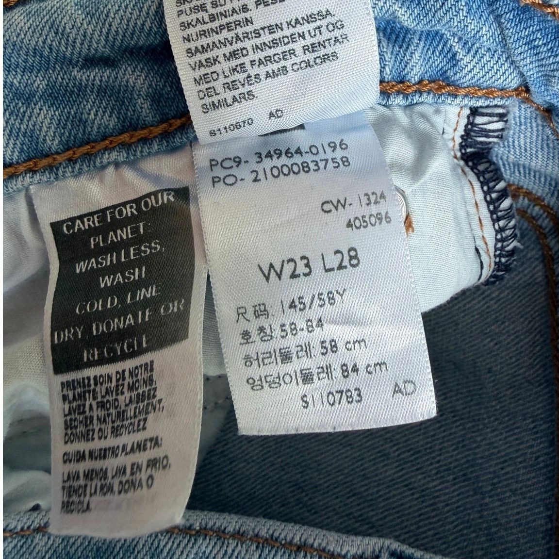Levi's Levi’s Premium Wedgie Straight Jeans W23 L28 Size 23" - 8 Thumbnail