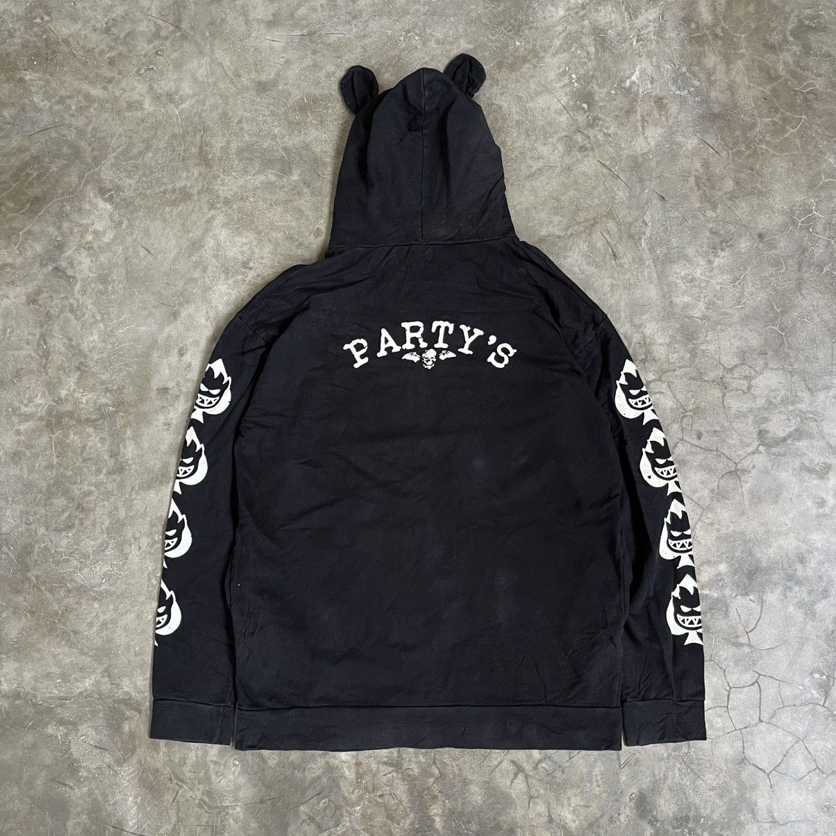 Japanese Brand 2000s Japanese Skeleton Fire Hoodie Size US L / EU 52-54 / 3 - 2 Thumbnail