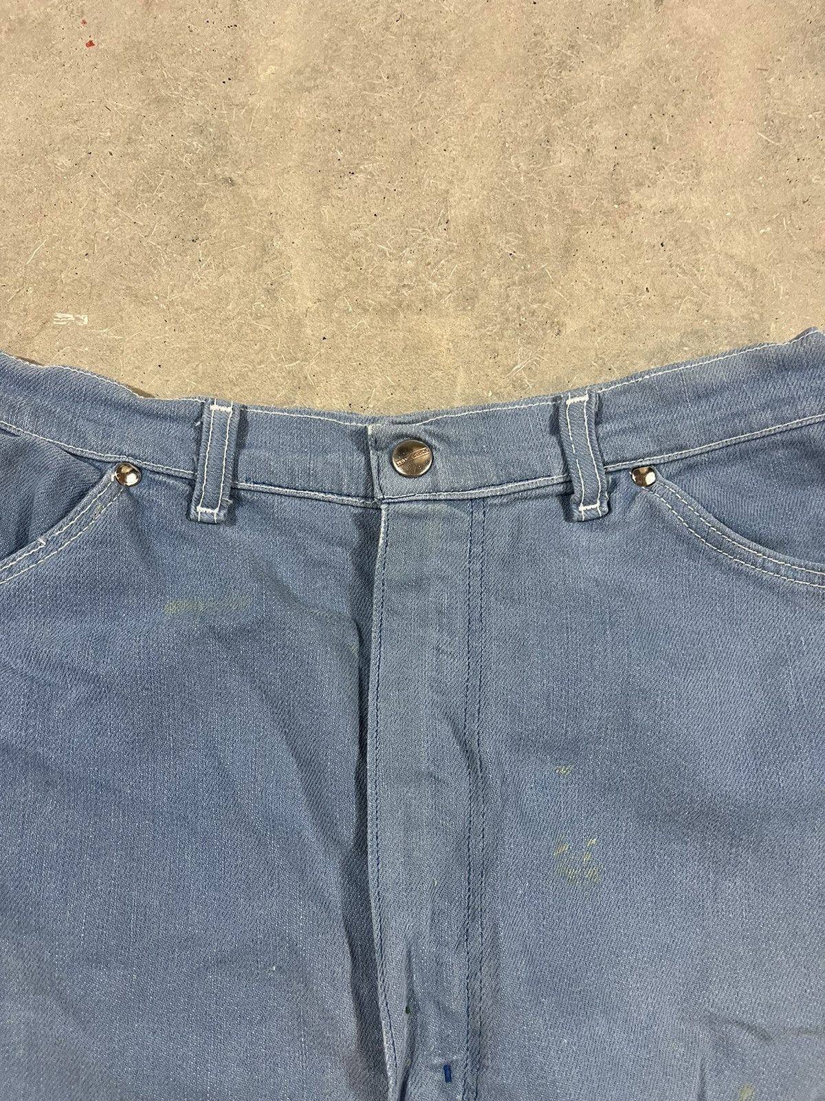 Vintage × Wrangler Vintage 60s Wrangler Blue Bell Jean Shorts Jorts Faded Blue Size 28" / US 6 / IT 42 - 3 Thumbnail
