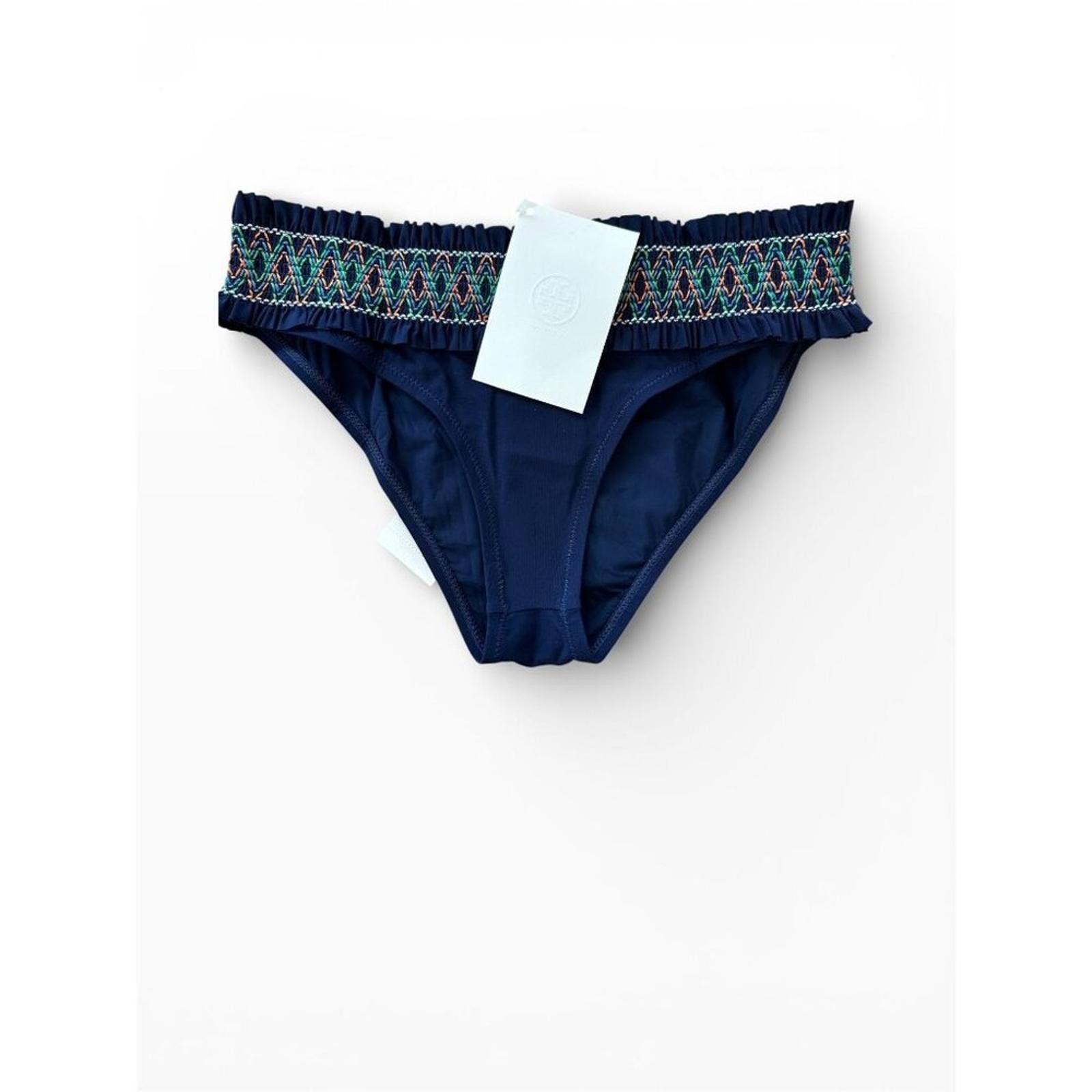 Other $118 Tory Burch Costa Hipster Bikini Bottom XS Smocked NWT Size ONE SIZE - 1 Thumbnail