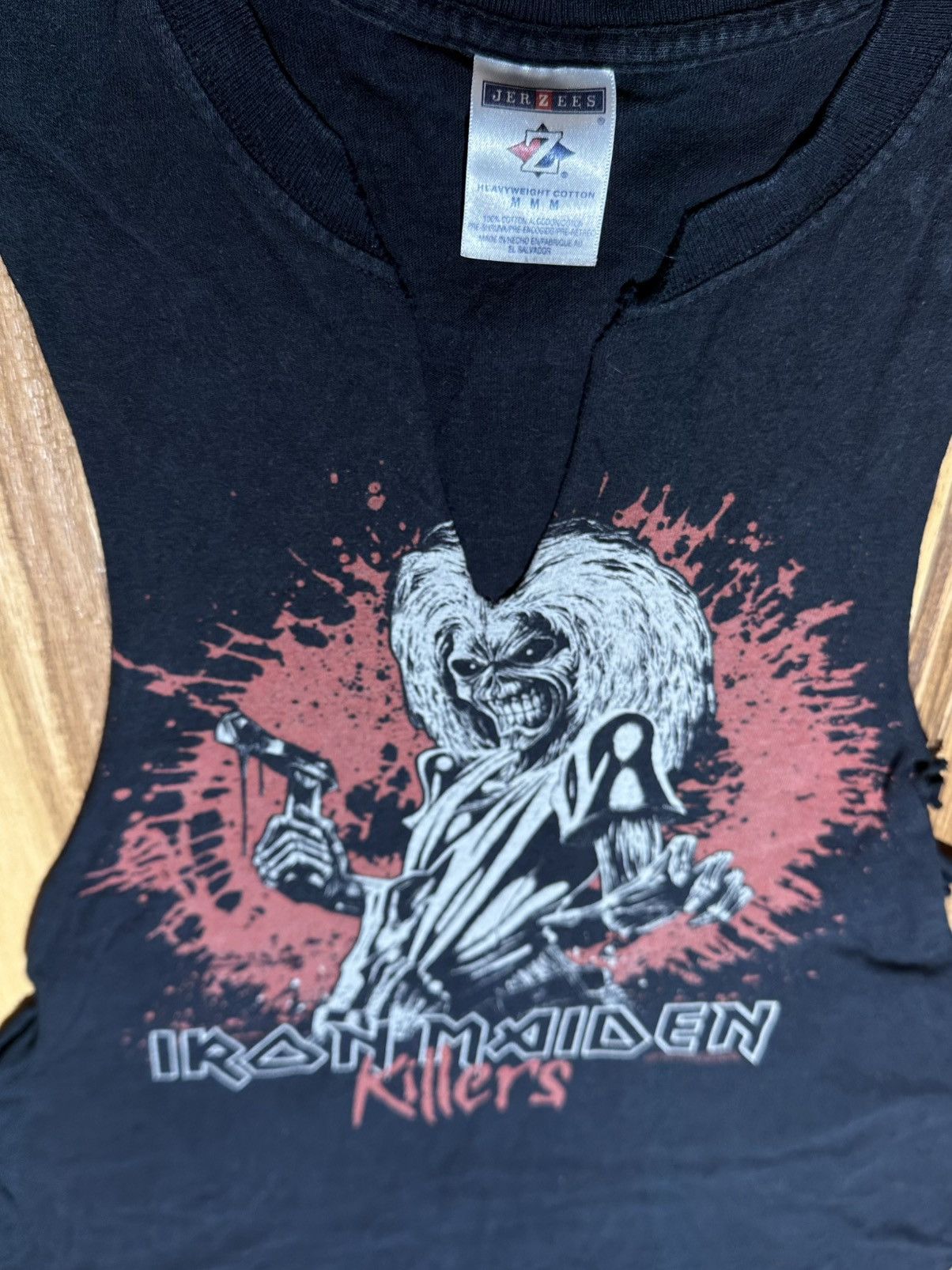Jerzees 2008 Iron Maiden killers Black sleeveless tank top Size US M / EU 48-50 / 2 - 3 Thumbnail