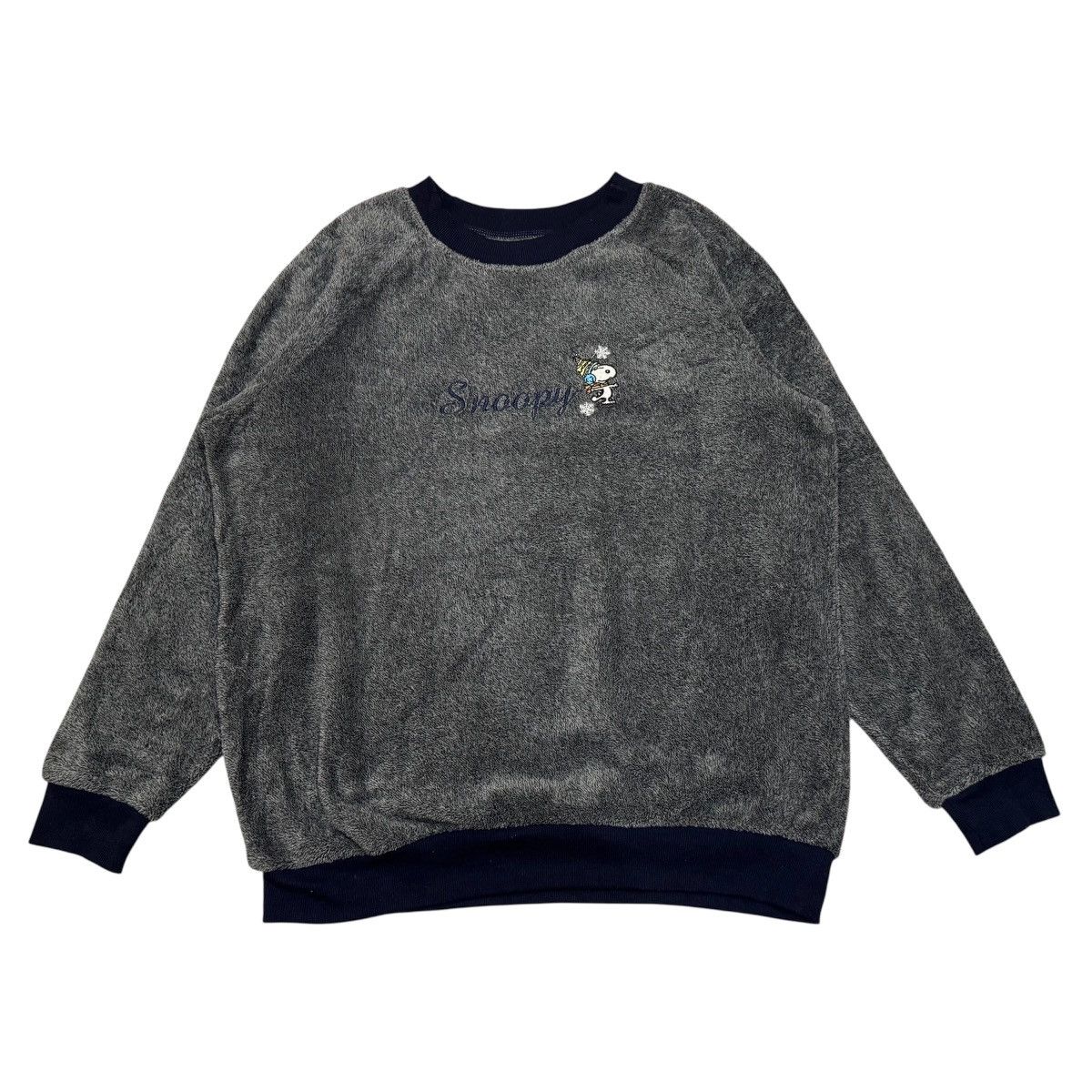 Peanuts Vintage Peanuts Snoopy Plush Fleece Sweatshirt Size US XL / EU 56 / 4 - 1 Thumbnail