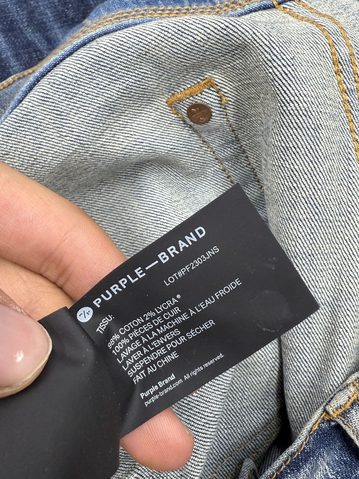 Purple Purple Denim Jeans Size US 32 / EU 48 - 11 Thumbnail
