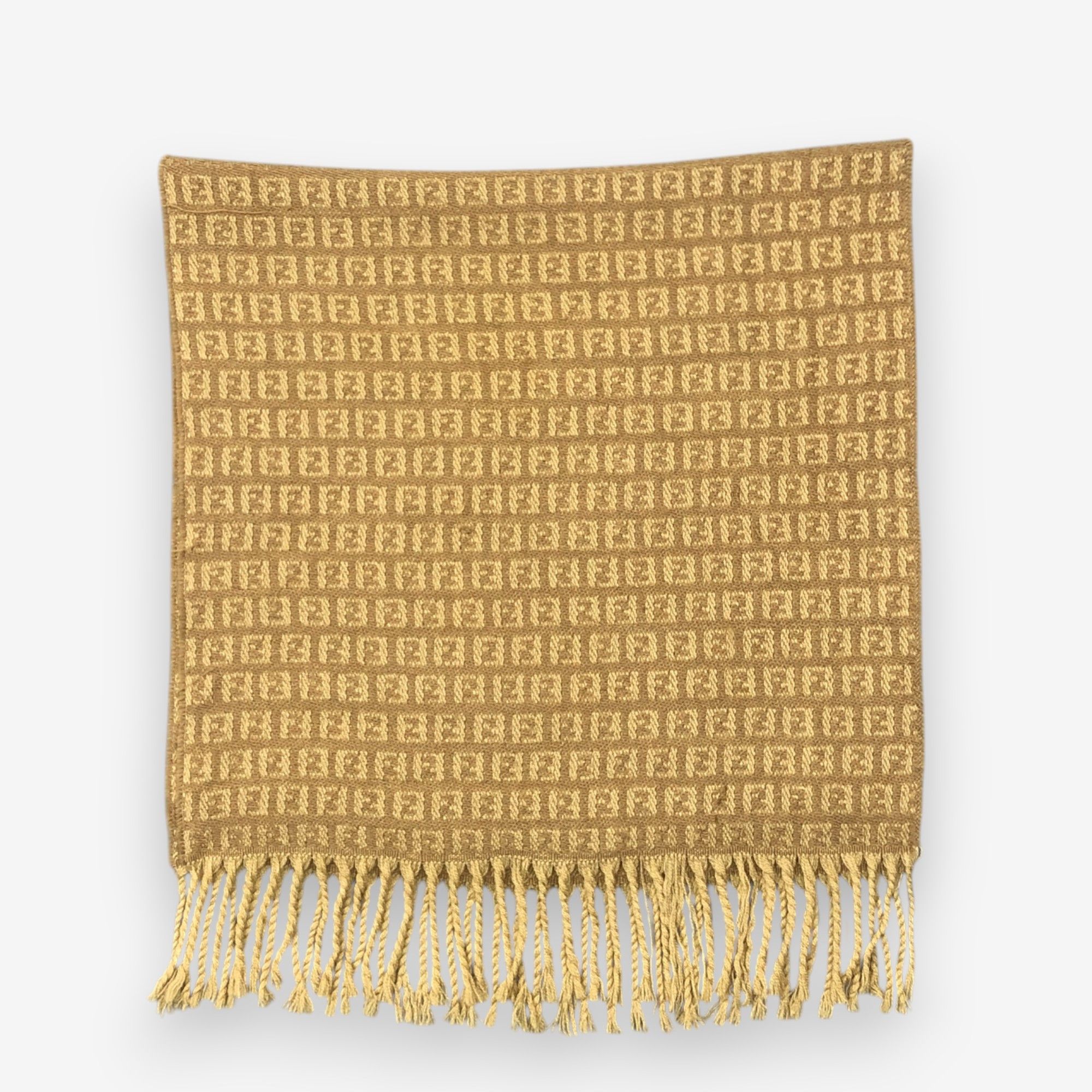 Japanese Brand Vintage Fendi Scarf Muffler Wool FF Monogram Scarves Size ONE SIZE - 3 Thumbnail