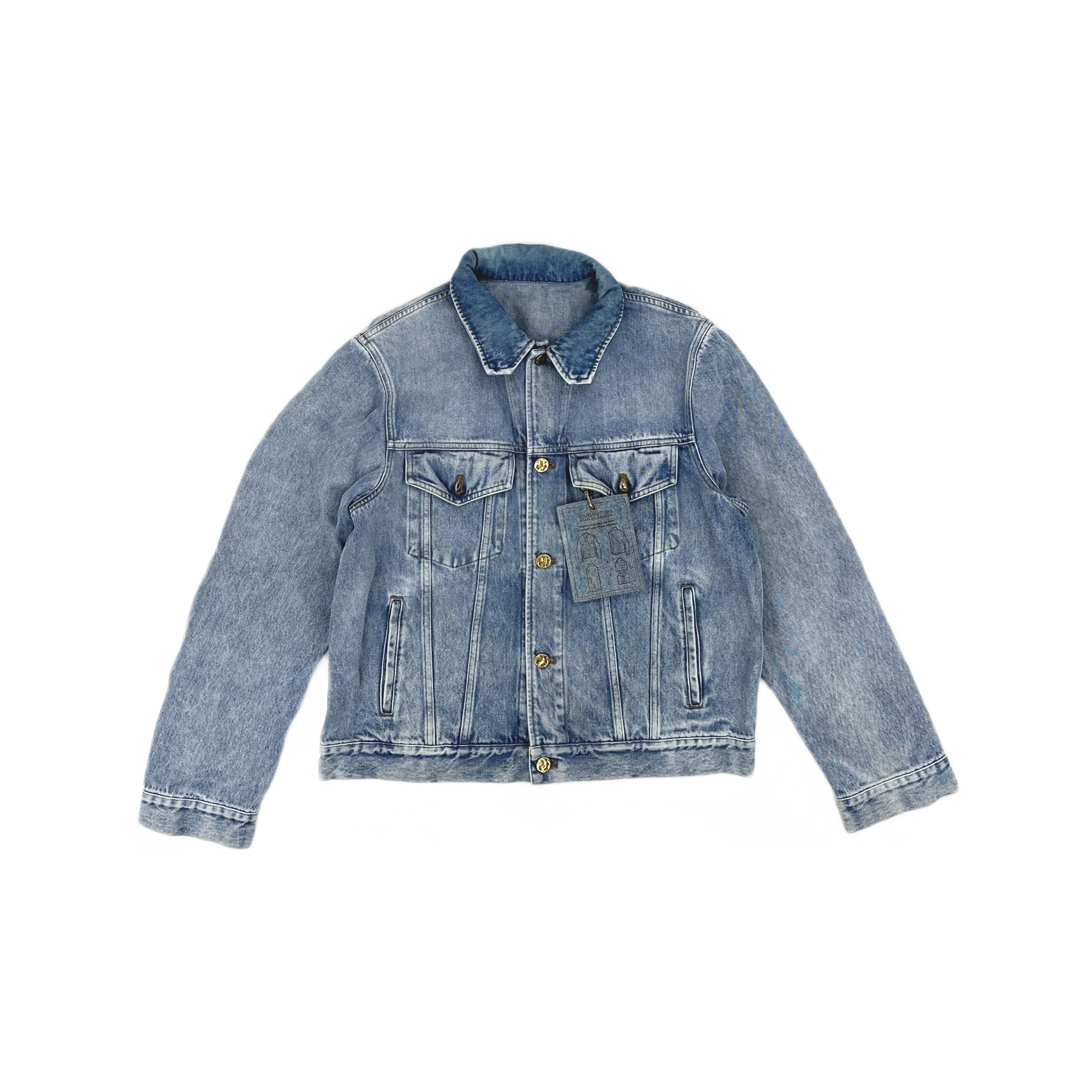 Louis Vuitton Louis Vuitton Blue Wash Denim Jacket Size 48 Size US M / EU 48-50 / 2 - 1 Thumbnail