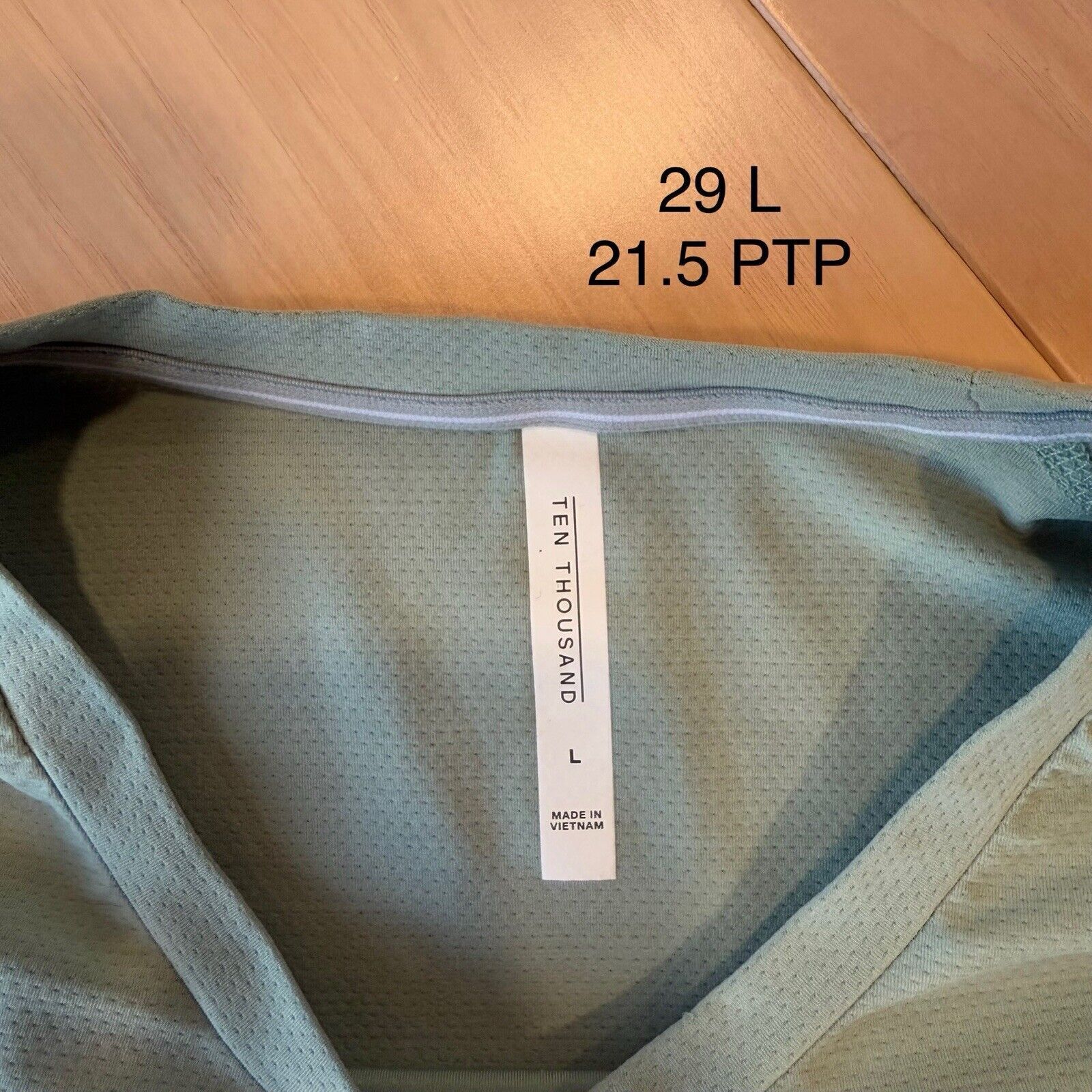 Ten Thousand Ten Thousand Performance Shirt L Green Sportswear Athleisure Size US L / EU 52-54 / 3 - 5 Thumbnail