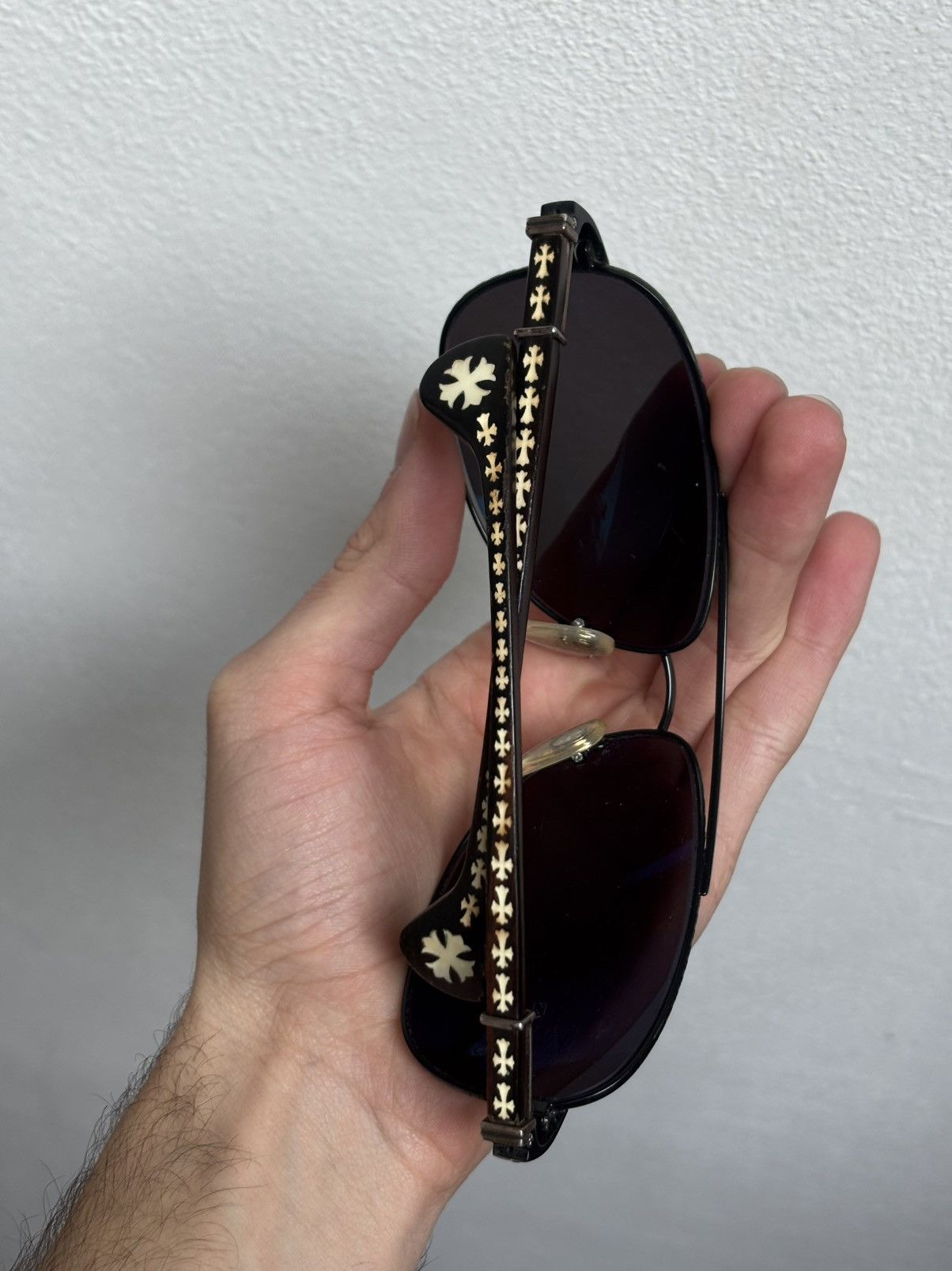 Chrome Hearts Chrome Hearts the Beast II sunglasses Pearl details Size ONE SIZE - 4 Thumbnail