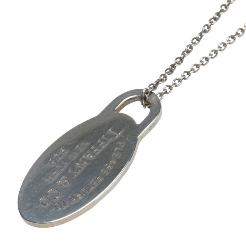 Tiffany & Co. Tiffany & Co. Tiffany Please Return to Plate SV925 Pendant Necklace Metal Necklace Size ONE SIZE - 1 Thumbnail