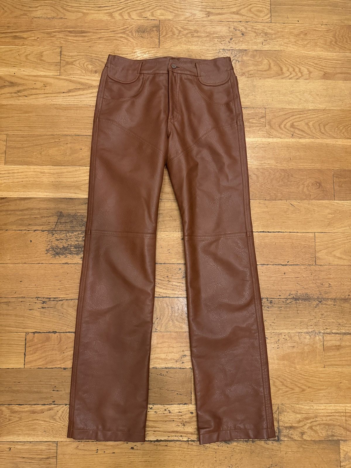 Telfar Vegan Leather Pants Size US 30 / EU 46 - 1 Thumbnail
