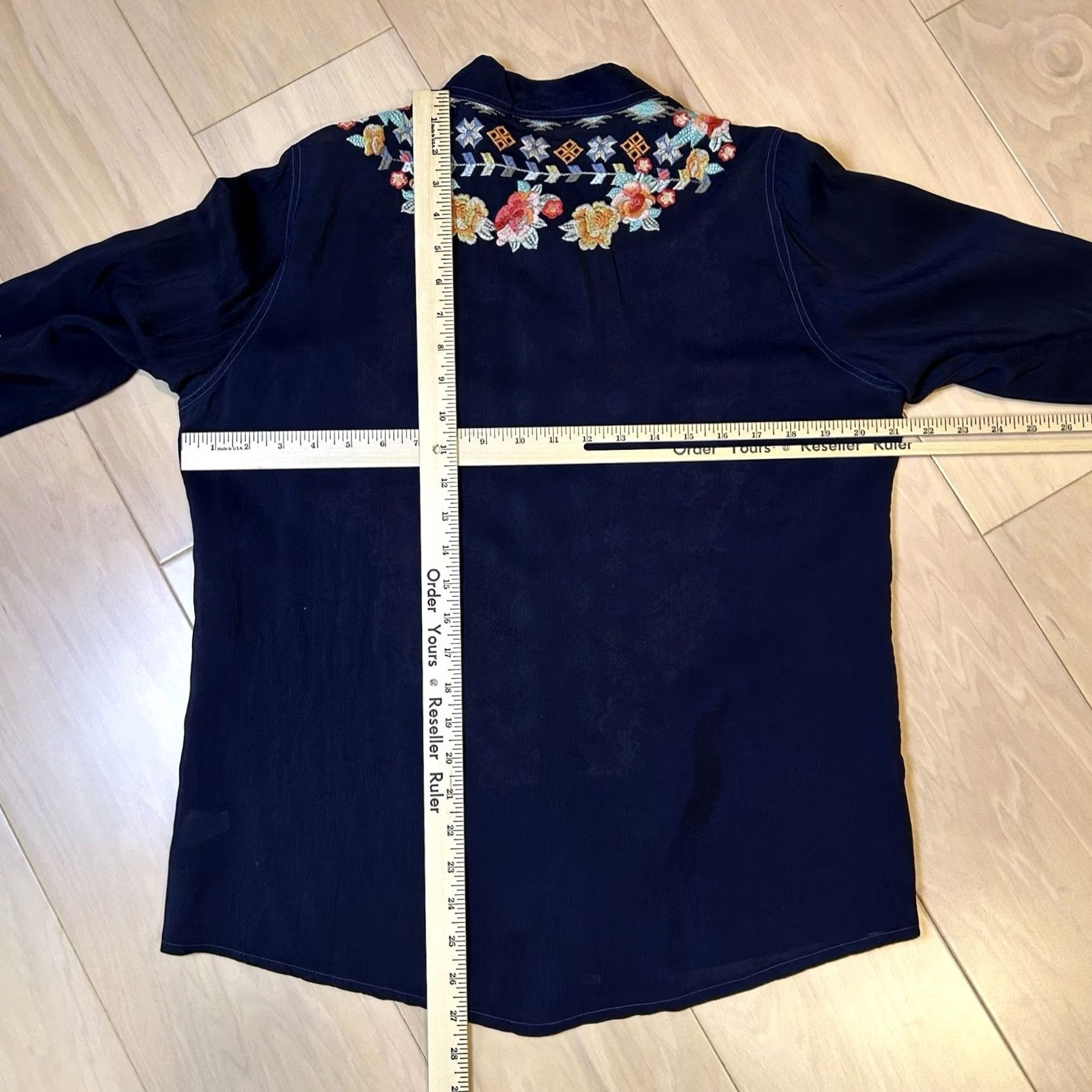 Johnny Was Johnny Was Floral Button Up Blouse Long Sleeve Women’s M Blue Size M / US 6-8 / IT 42-44 - 6 Thumbnail