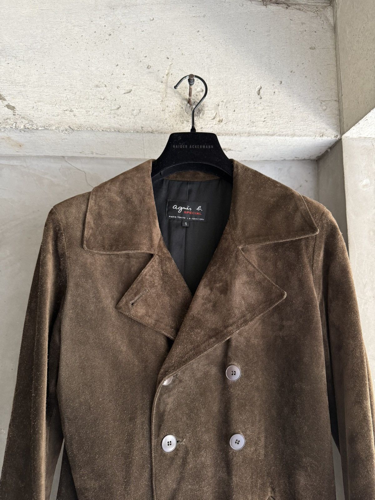 90's agnes b. SPECIAL Vintage Cow Leather Coat