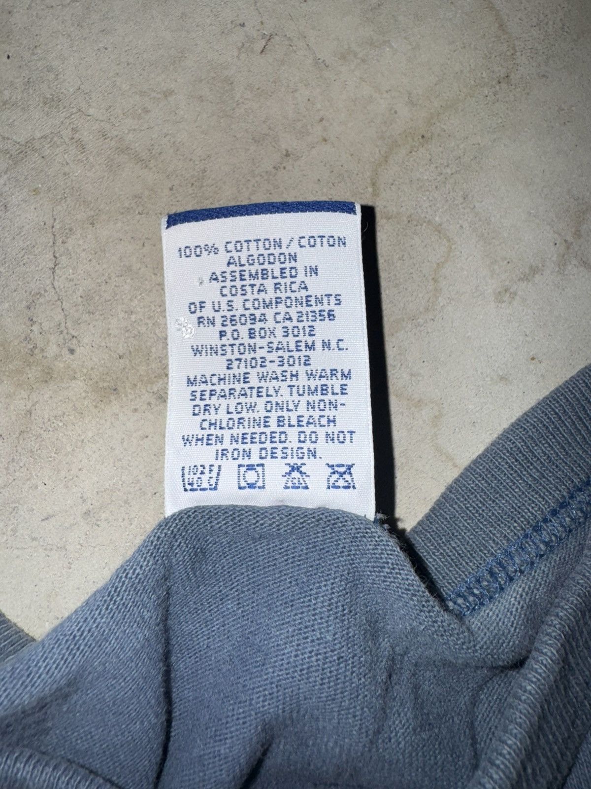 Champion Vintage 90s Champion Script Logo Tee Blue/Green Size US XXL / EU 58 / 5 - 5 Thumbnail