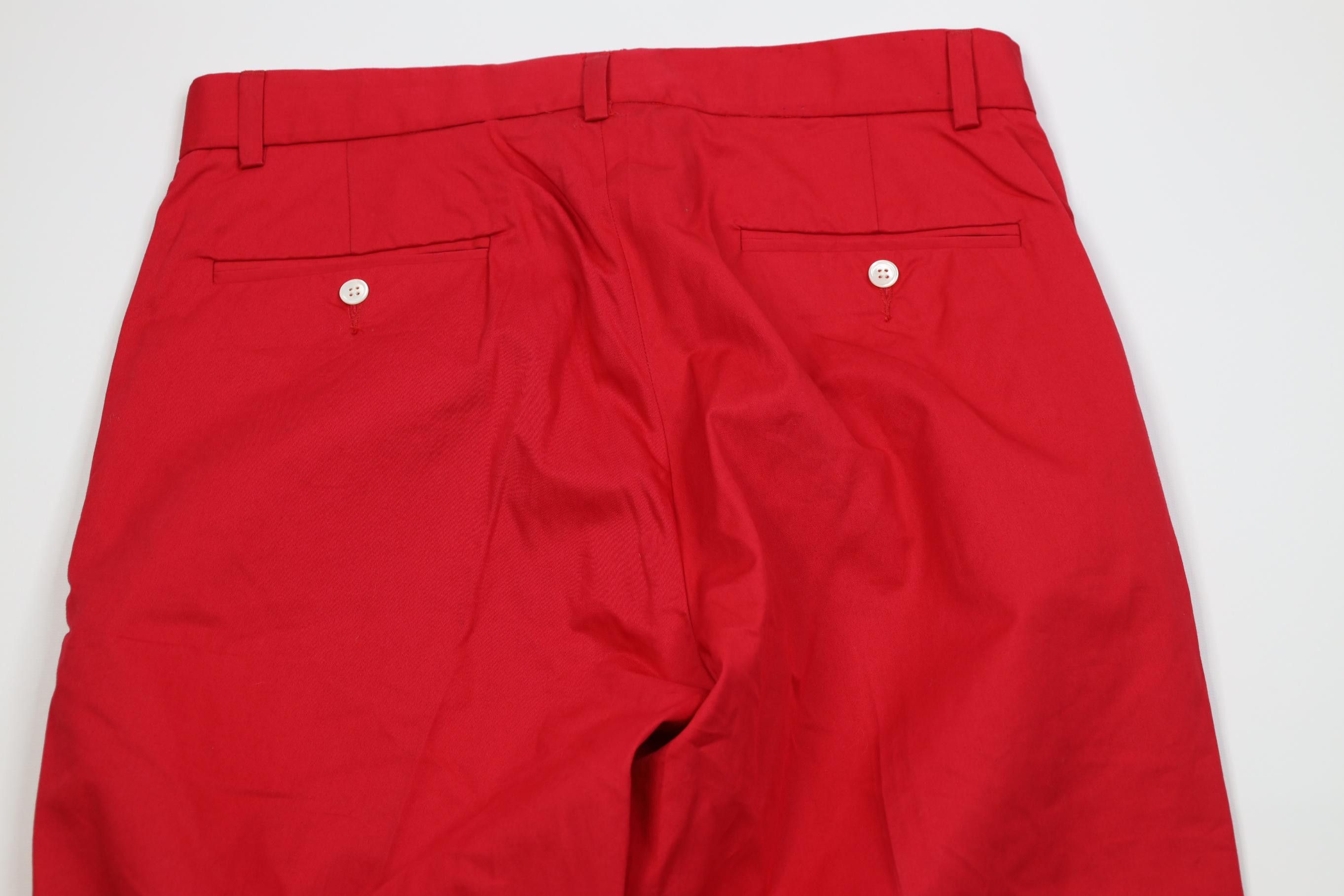 Polo Ralph Lauren Vintage 90s Ralph Lauren Straight Leg Cotton Chino Pants Red Size US 32 / EU 48 - 13 Thumbnail
