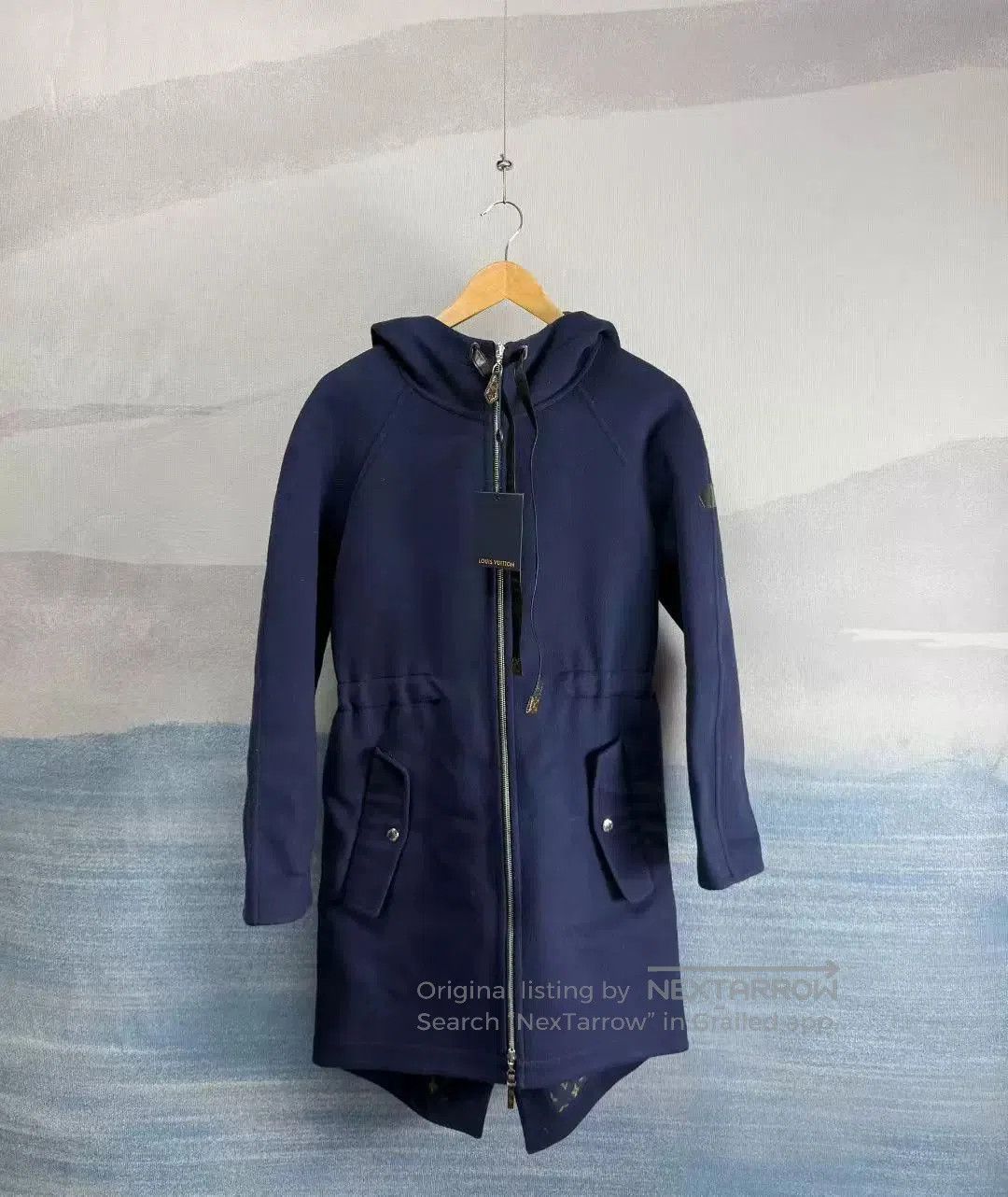 Louis Vuitton Louis Vuitton Blue Wool Coat Size 34. Size S / US 4 / IT 40 - 1 Thumbnail