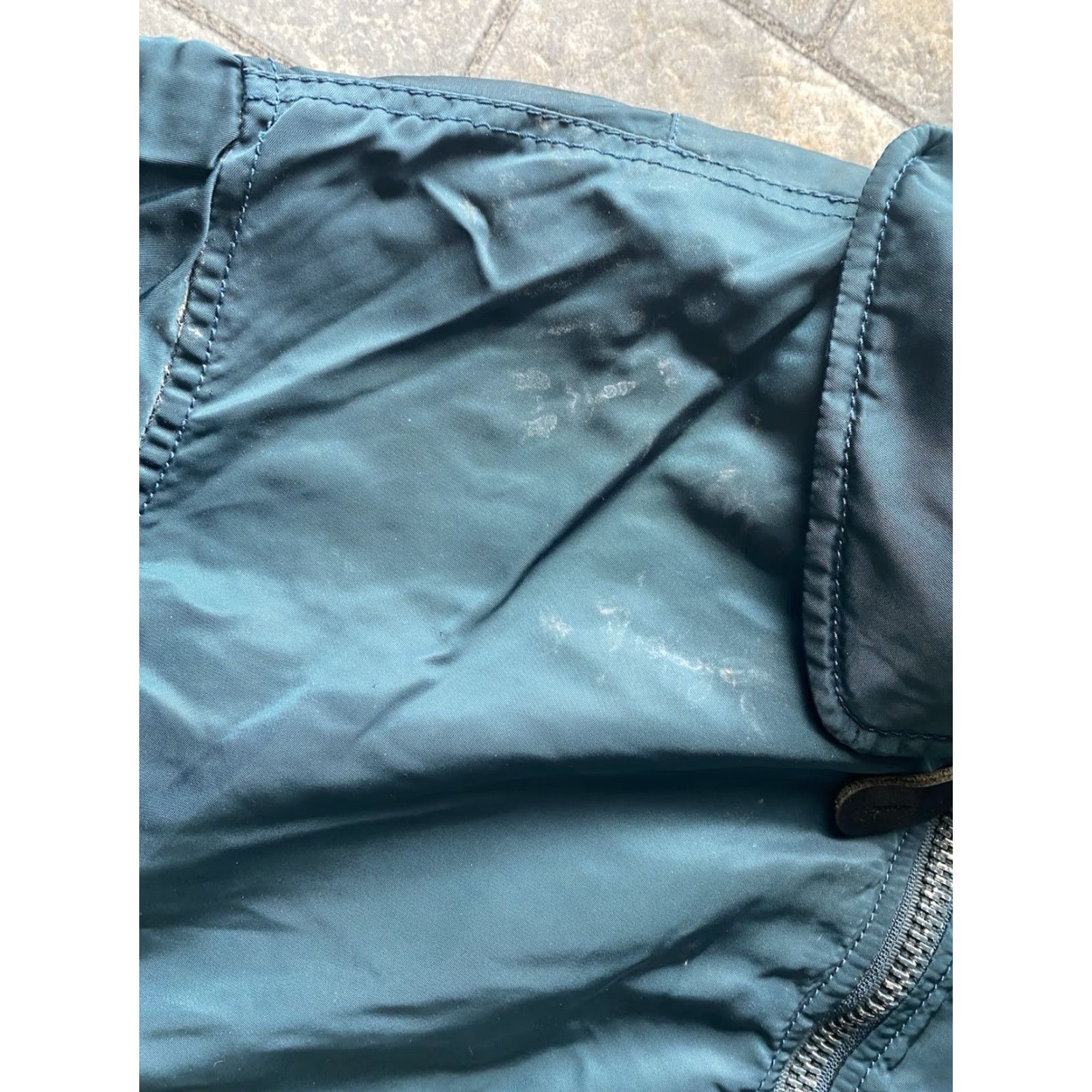 Vintage Alpha Industries Flying Jacket Flight Flyers Green Men’s Large Missing Collar Mens Size US L / EU 52-54 / 3 - 6 Thumbnail