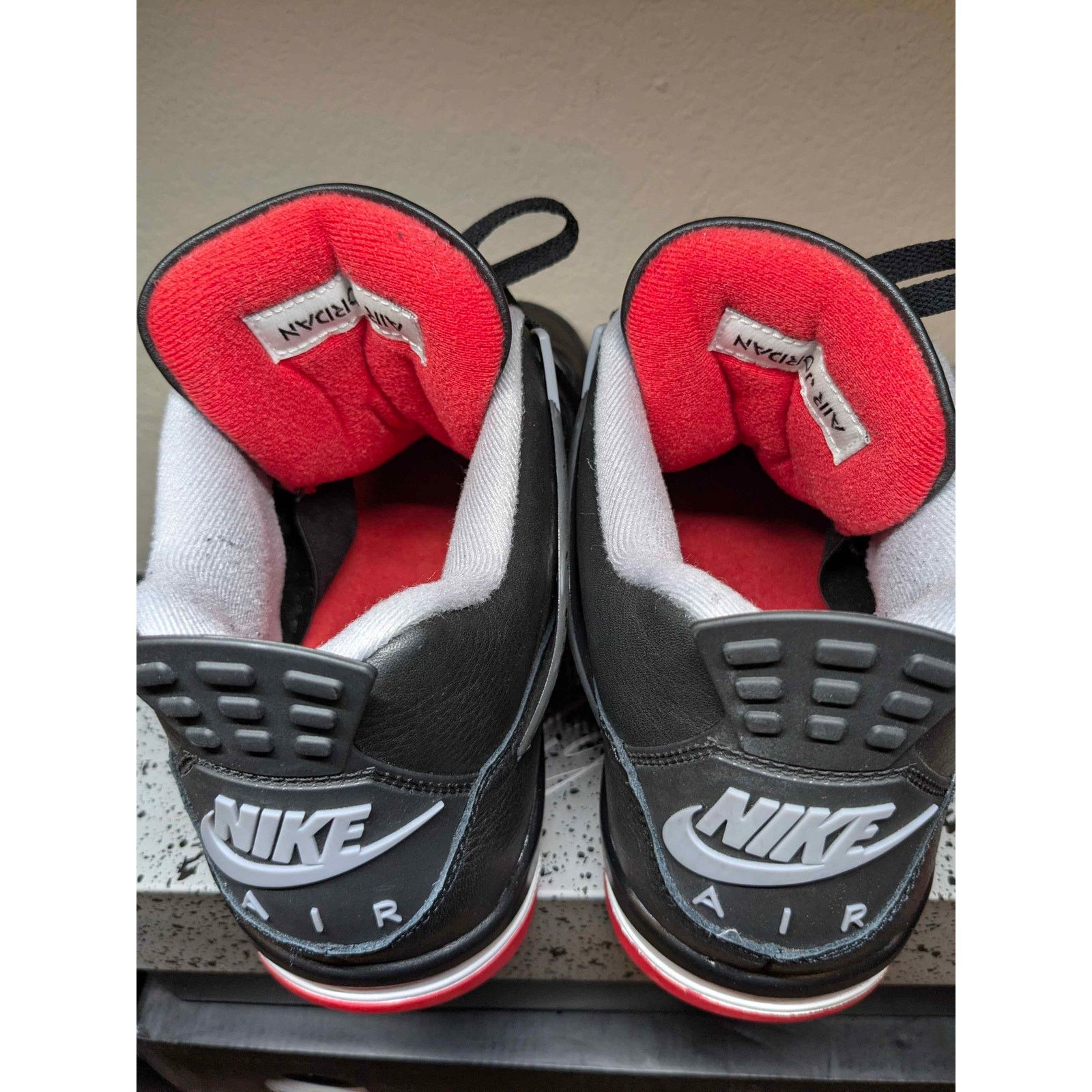 Jordan Brand Air Jordan 4 Retro Bred Reimagined Size 10.5 w/ OG Box 2024 Size US 10.5 / EU 43-44 - 6 Thumbnail