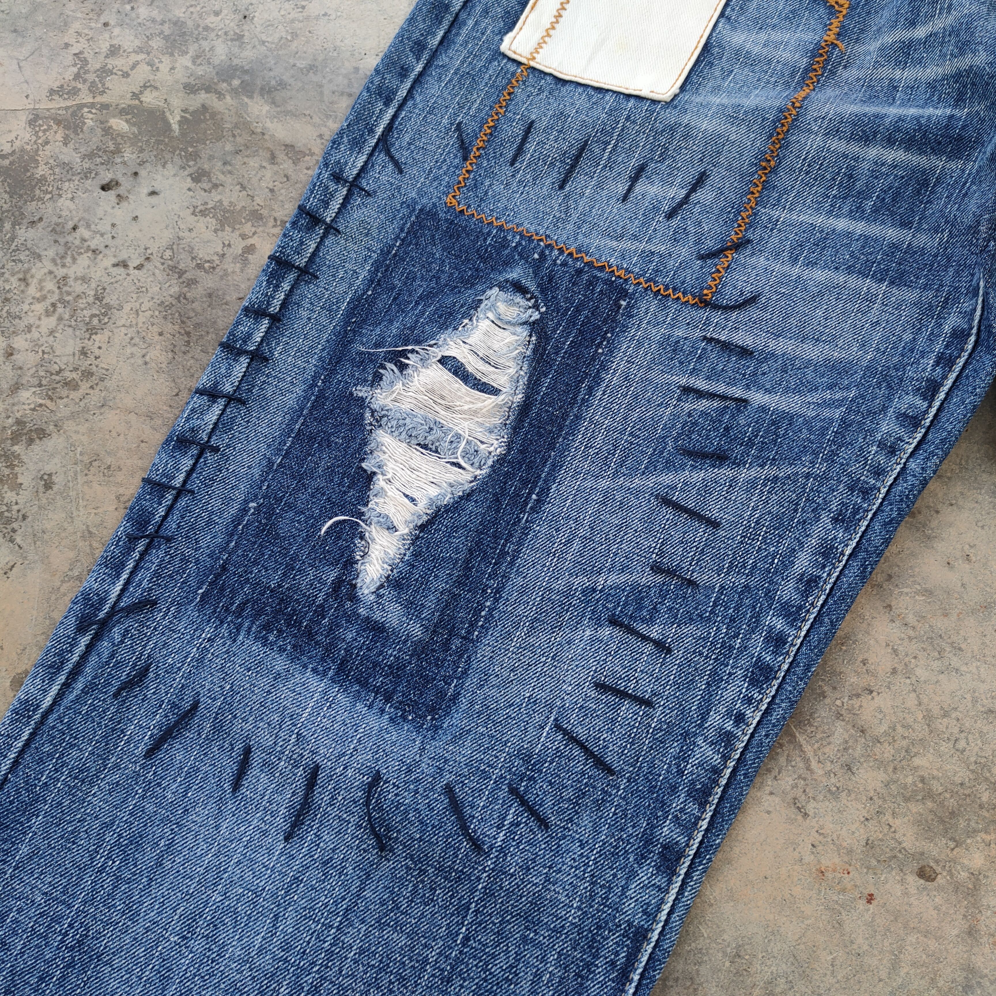 Japanese Brand × Jean × Vintage W30 VINTAGE BREATHMINT PATCH JEANS DENIM PANTS Size US 30 / EU 46 - 6 Thumbnail