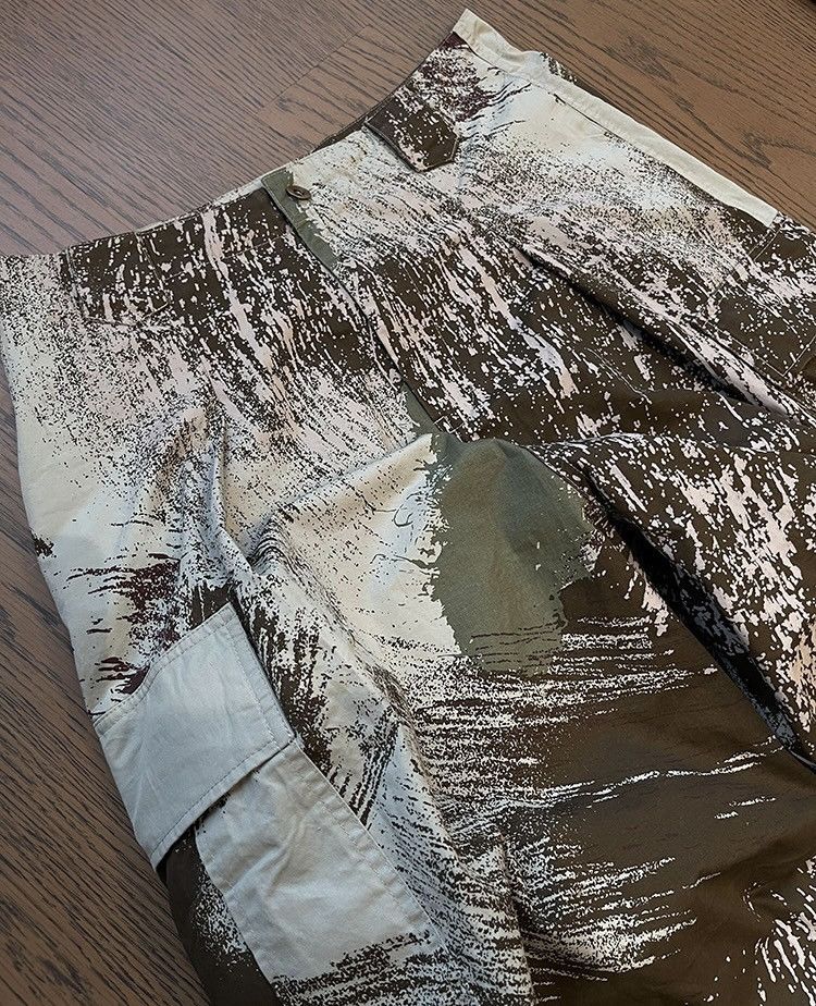 Japanese Brand × Vintage Outdoor retro punk paint-splattered cargo pants Size US 34 / EU 50 - 7 Thumbnail