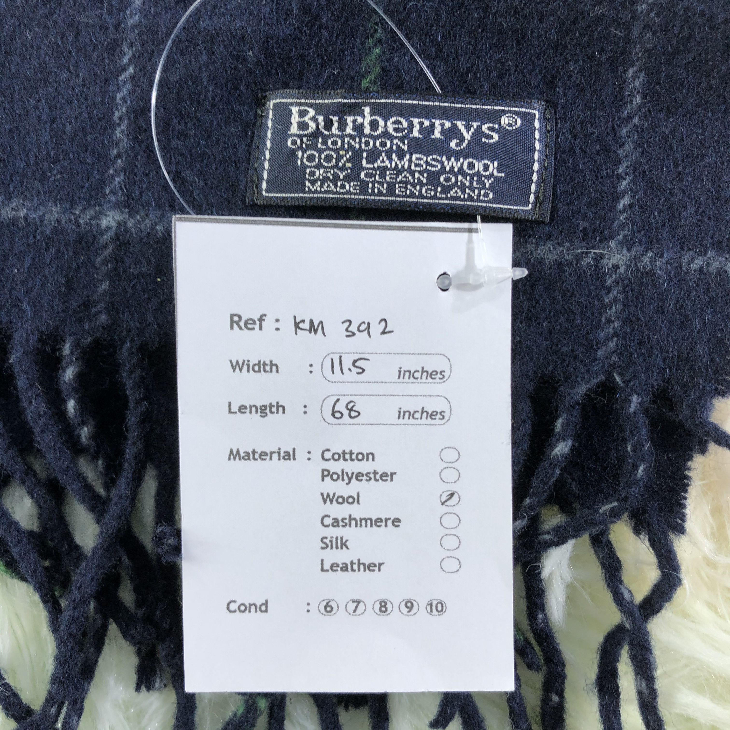 Burberry × Vintage Burberry Scarf / Muffler / Neckwear - KM392 Size ONE SIZE - 5 Thumbnail