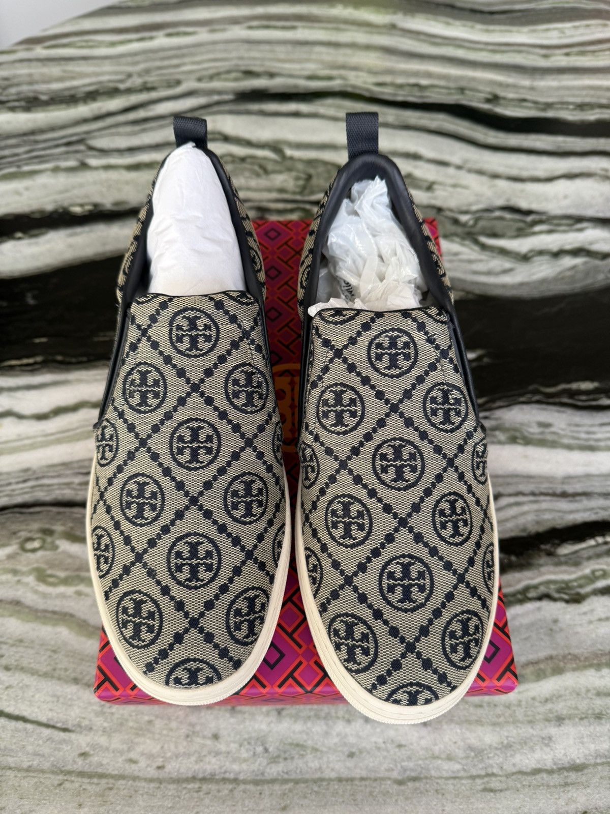 Tory Burch Monogram slip on sneaker Tory Burch Size US 8 / IT 38 - 1 Thumbnail