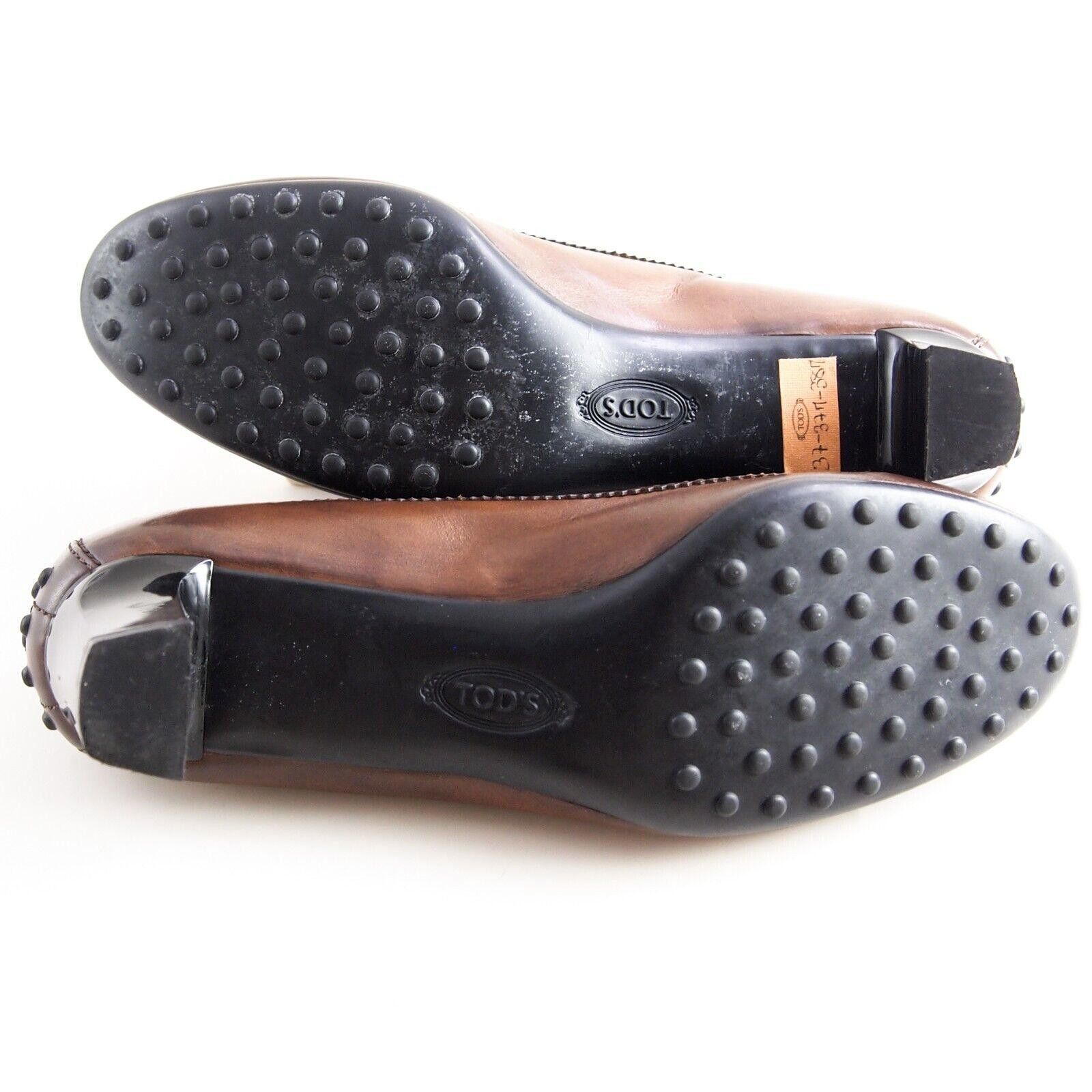 Tod's Tod's Mid Heel Tassel Pumps Brown Leather US 7 EU 37 Size US 7 / IT 37 - 9 Thumbnail