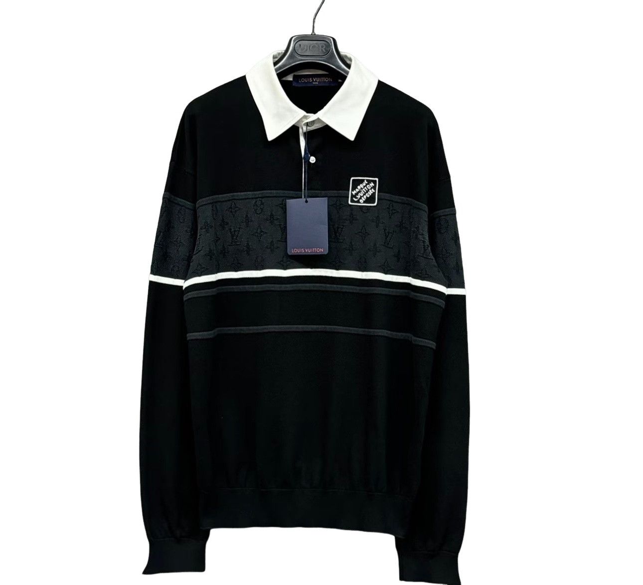 Louis Vuitton Louis Vuitton Monogram Long Sleeve Polo Size L Size US L / EU 52-54 / 3 - 1 Thumbnail
